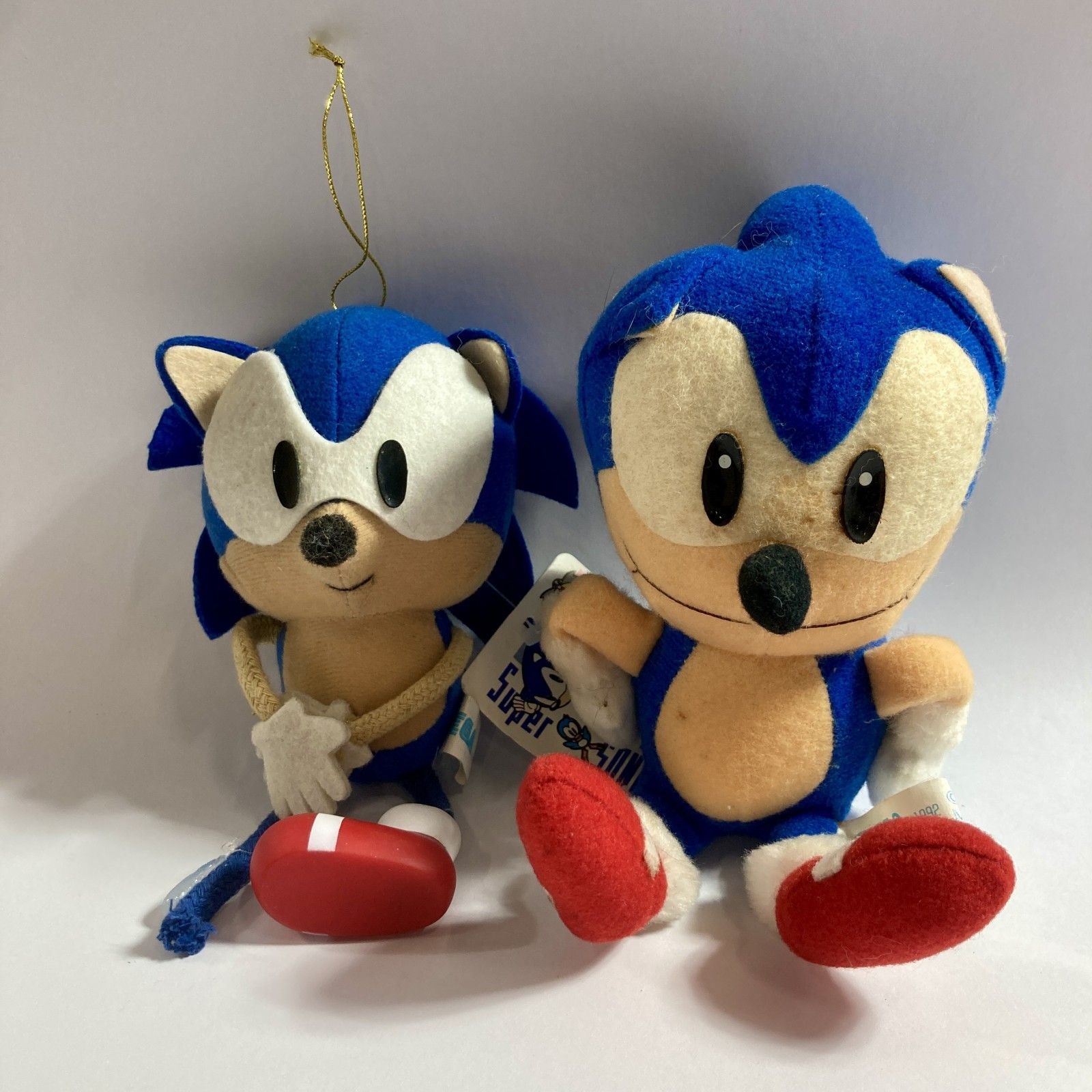 Sonic the Hedgehog 1992 Plush Doll Set Vintage SEGA Japan READ