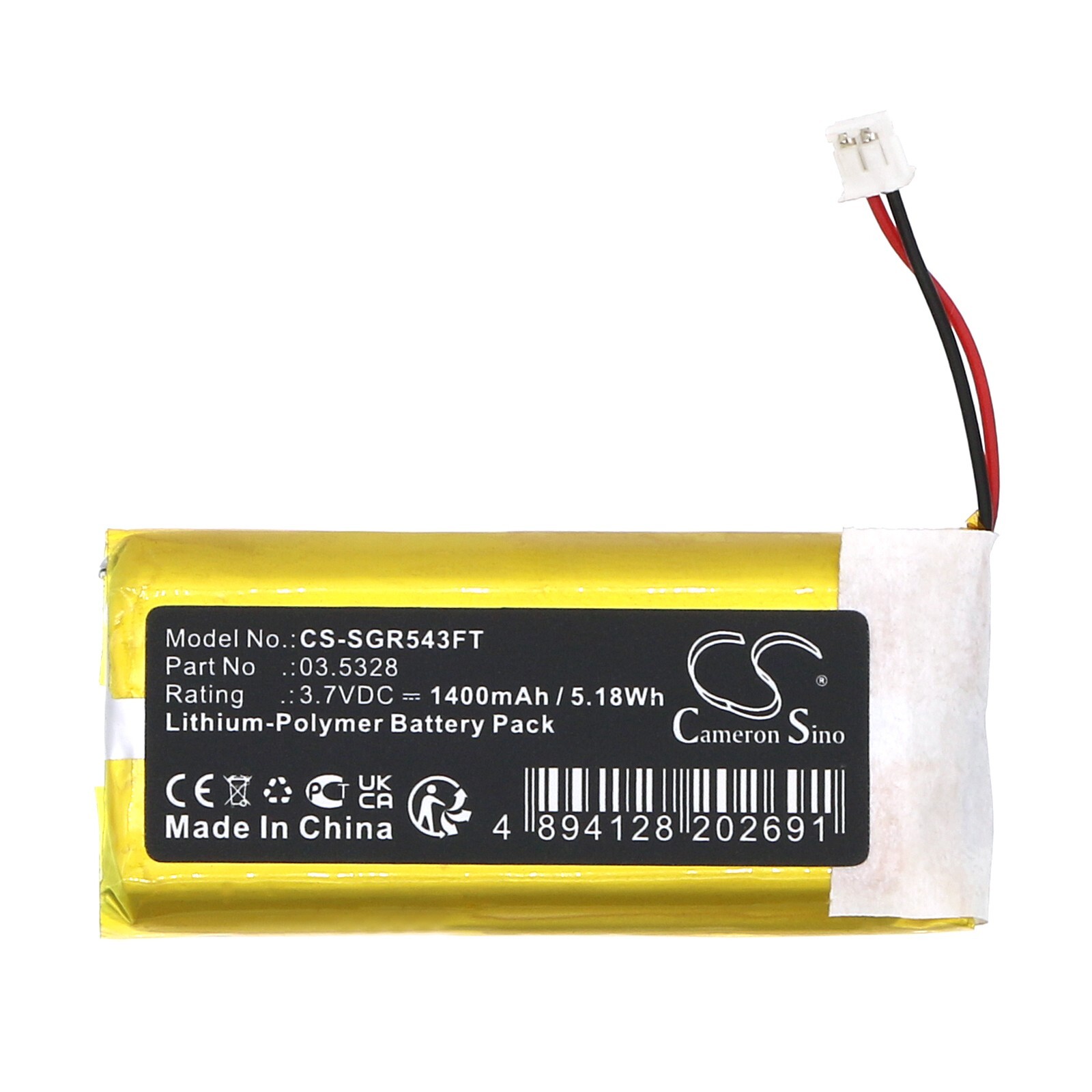BATTERIE 1400mAh Type 03.5328 For SCANGRIP I-Match2, I-View COB LE, Night View