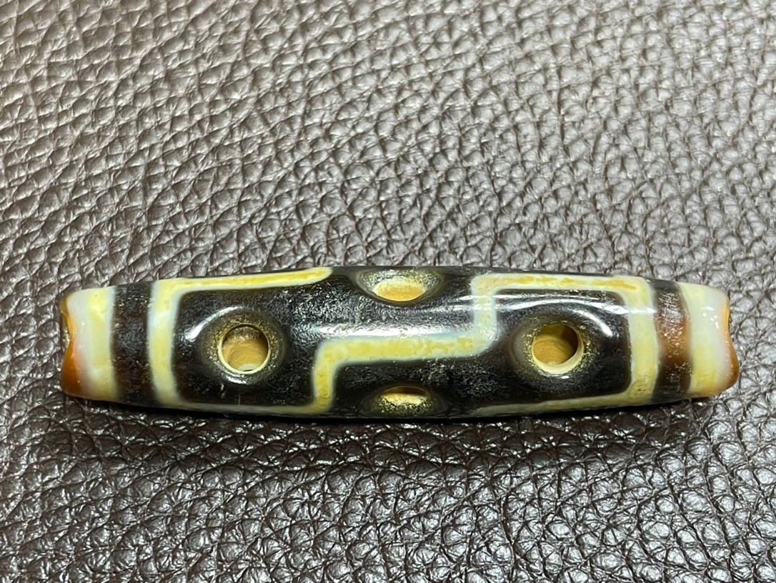 Old Tibetan Nepalese Himalayan Ancient 9 eye Old Dzi Talisman Beads Amulet 九眼天珠