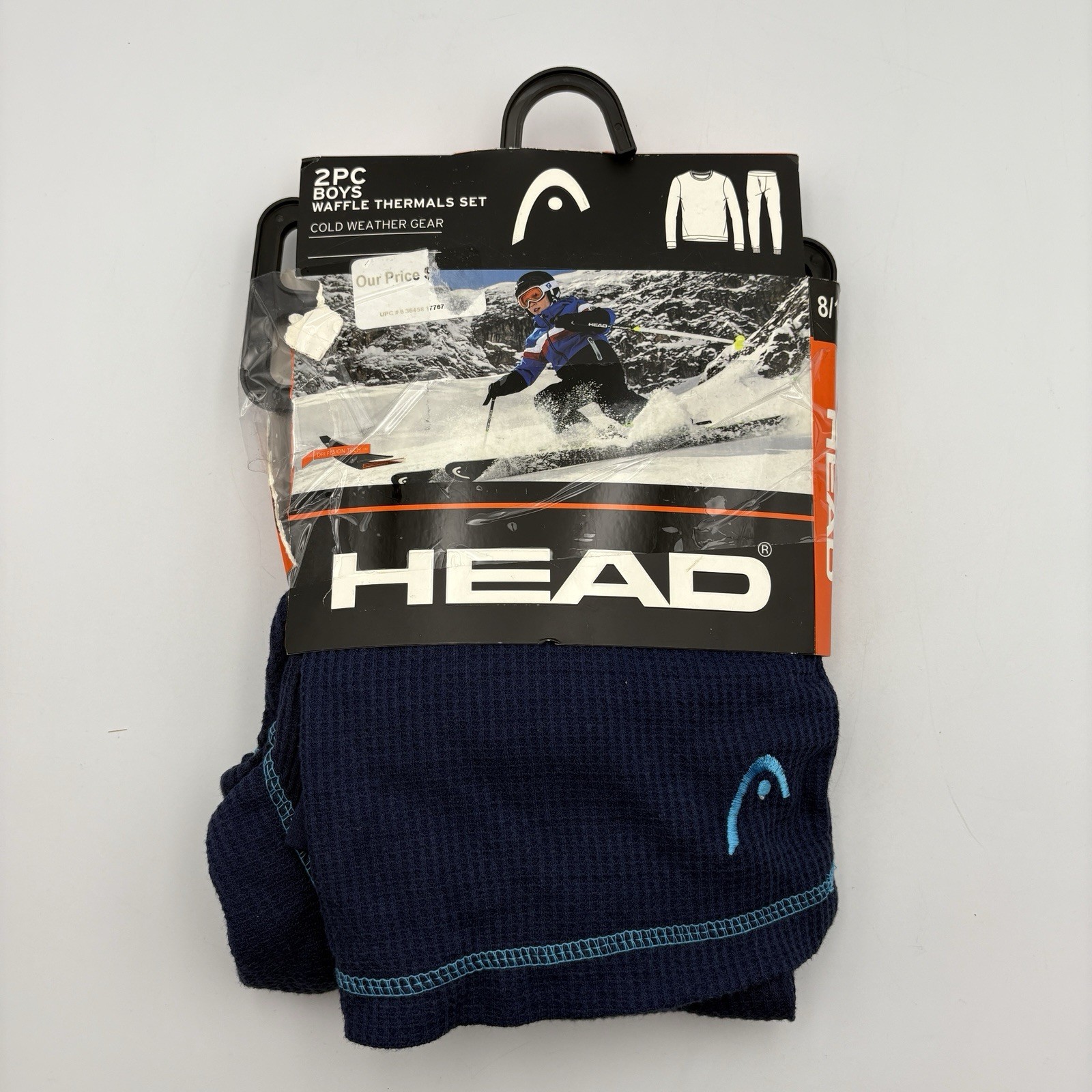 HEAD Boys Waffle Thermals Set Cold Weather Gear Layer Size 8/10 NEW Open Package