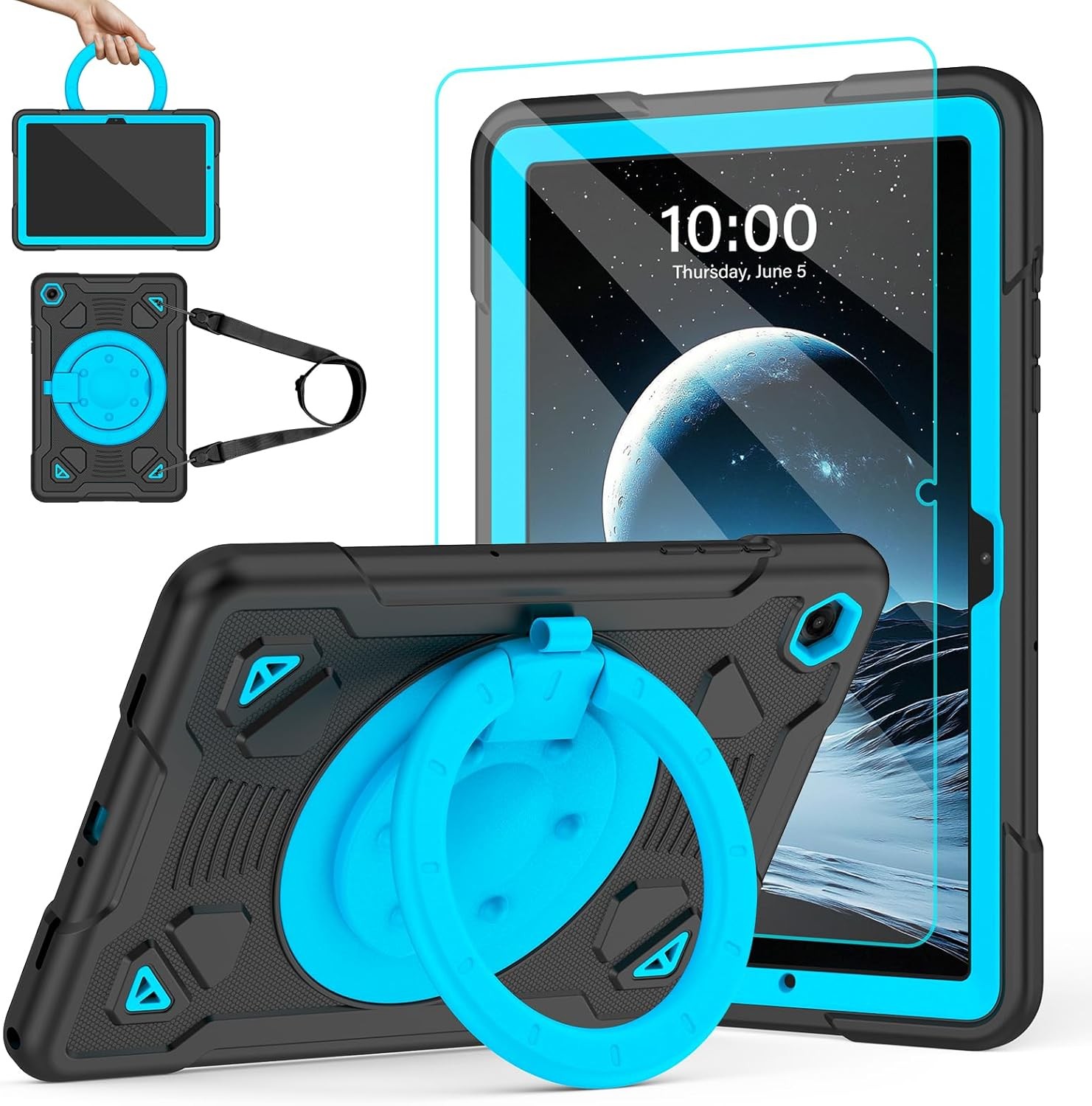 Case for Samsung Galaxy Tab A11+ 11 inch 2025 with Screen Protector & Kickstand