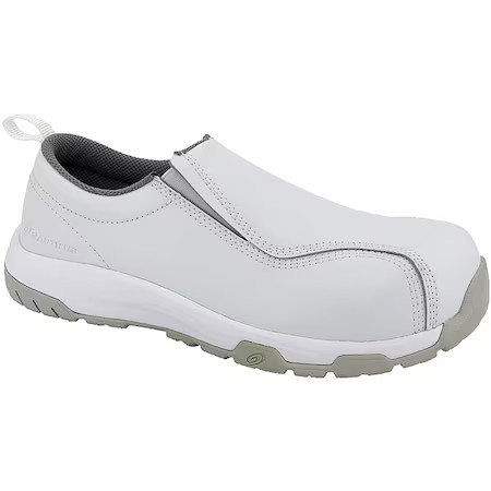 Nautilus Safety Footwear 1607-7.5W Men's Composite Toe Loafer Shoe, White, 7