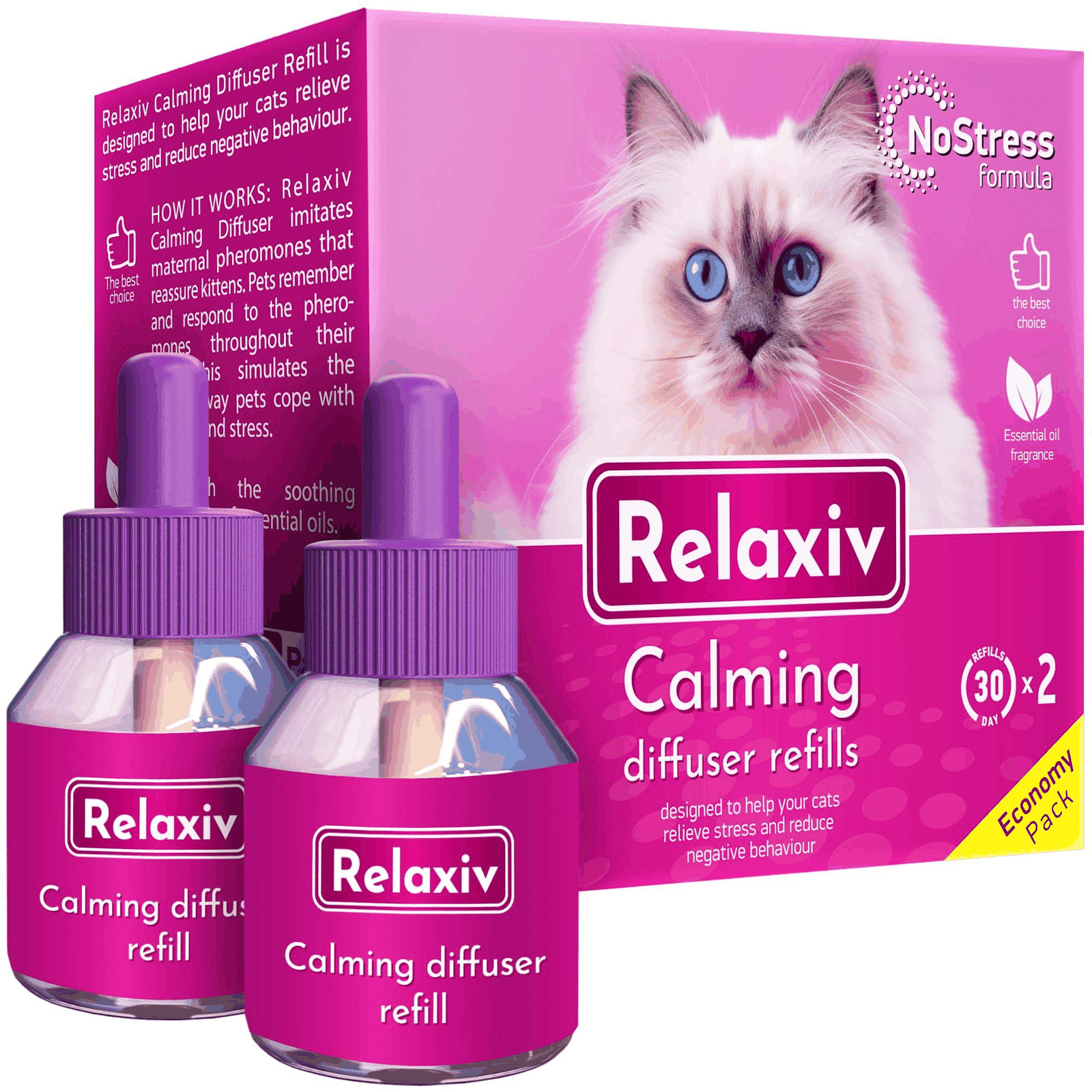 Calming Cat Diffuser Refill & Anti Anxiety Pet Products   Feline Calm