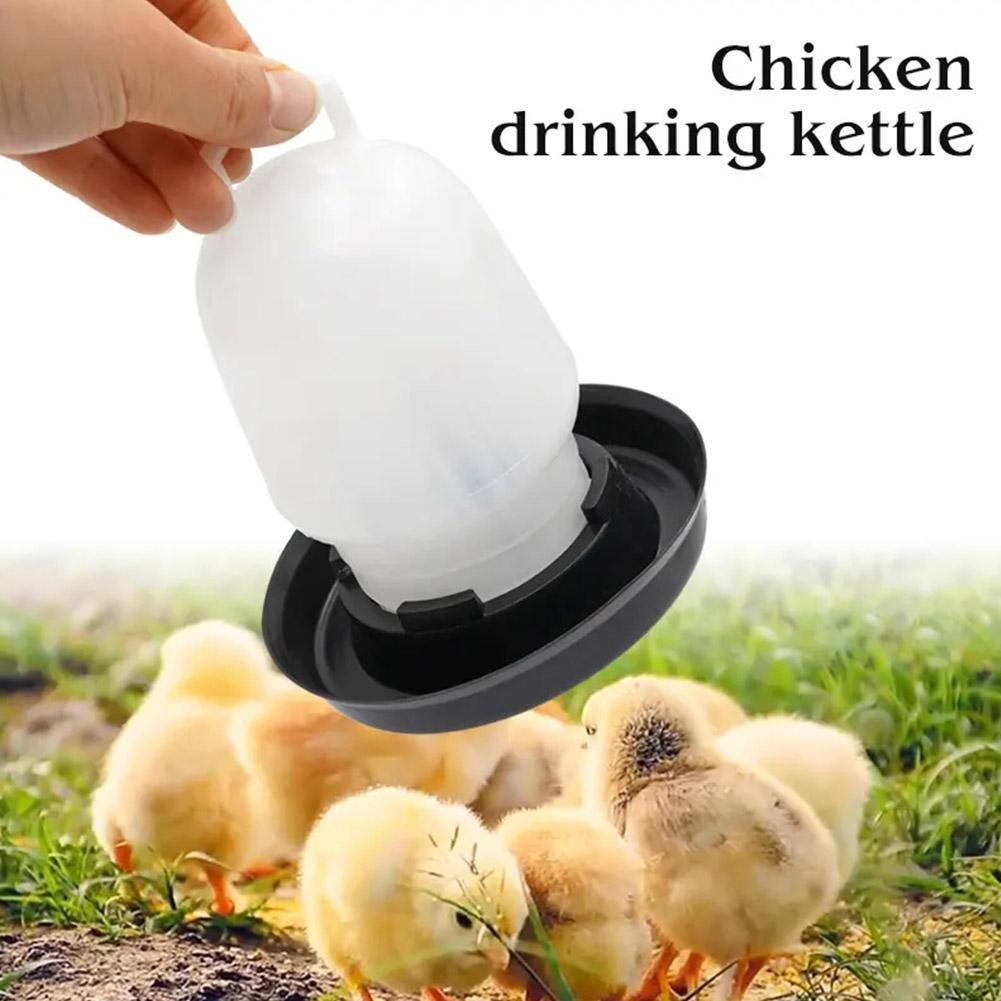 Chicken Feeder & 0.75L Drinker Poultry Chick Hen Food I2G6 B3I3 U8C7 B4M6  SCH