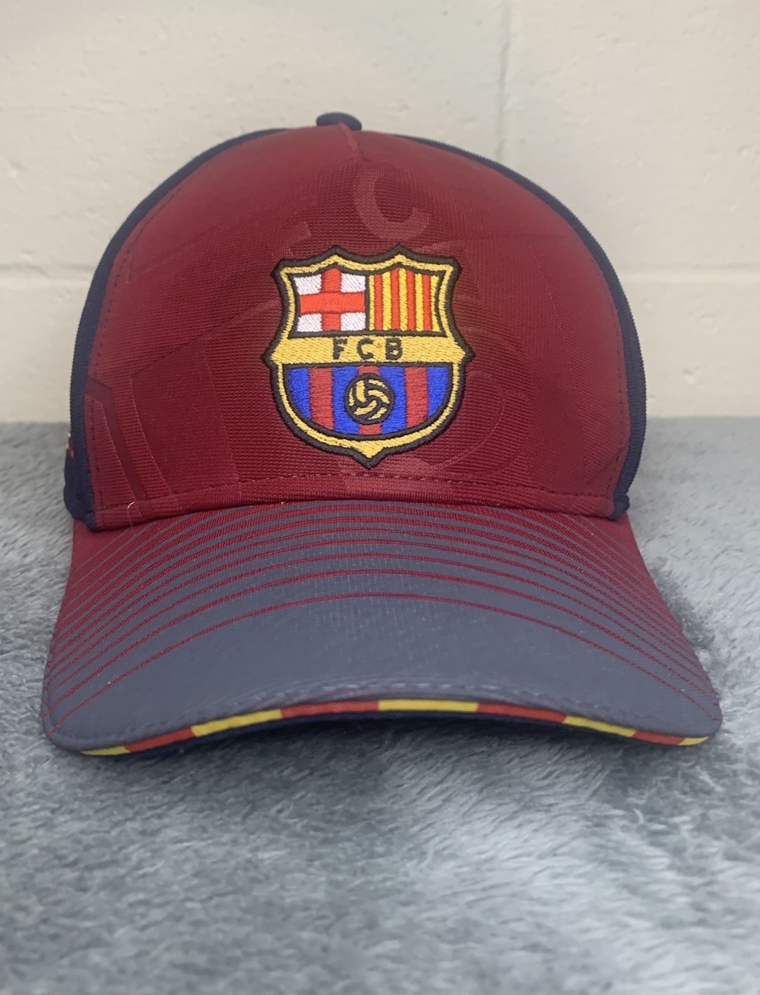 FC Barcelona Hat Cap Soccer FCB Red Navy Football Club Adjustable Strapback