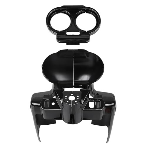 Motorcycle Gauge Cover Nacelle Speedo Instrument Fairing Bezels B # Gloss Black