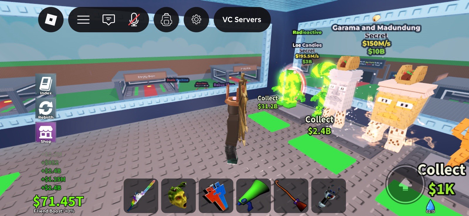 Roblox Secret Radioactive Los Candies Garama Madundung Game Item Asset