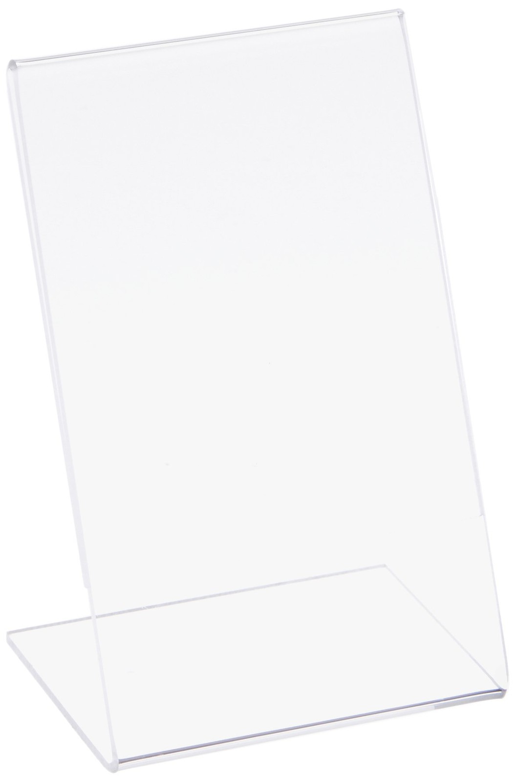 Azar Displays 3.5x5.5" Vertical L-Shaped Sign Holder 10-Pack