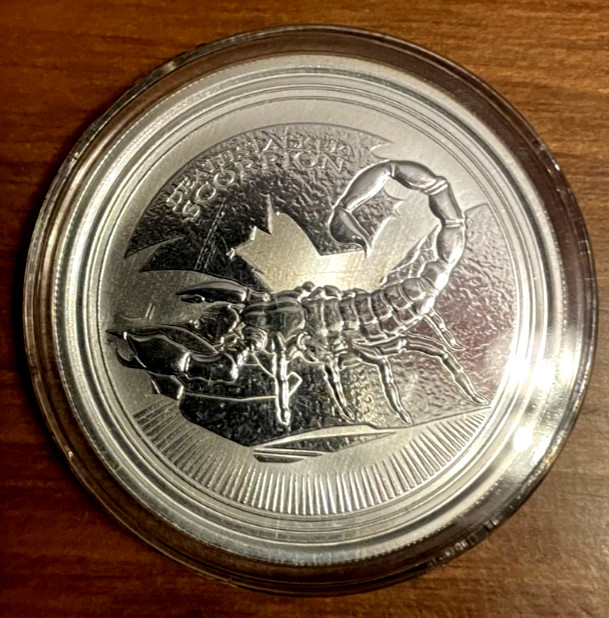 2017 Chad - Deathstalker  Scorpion -1 oz 0.999 silver-BU in cap