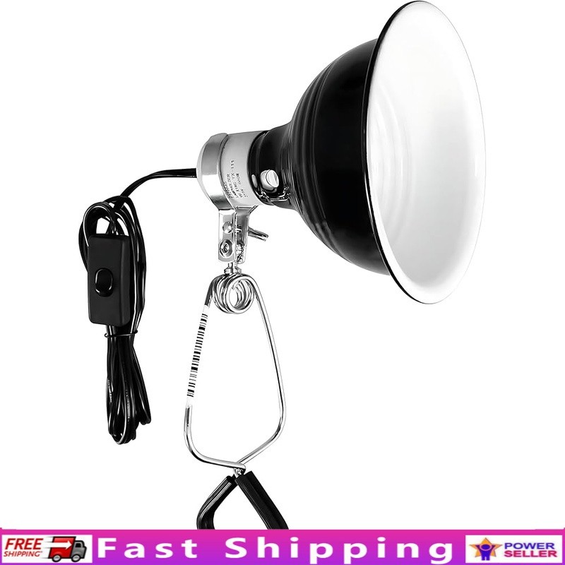 Reptile Lamp Fixture E26 Socket UVB UVA Infrared Adjustable On Off Switch New
