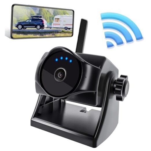 1080P Magnetic Wireless Backup Camera, WiFi Hitch Camera with A backup camera