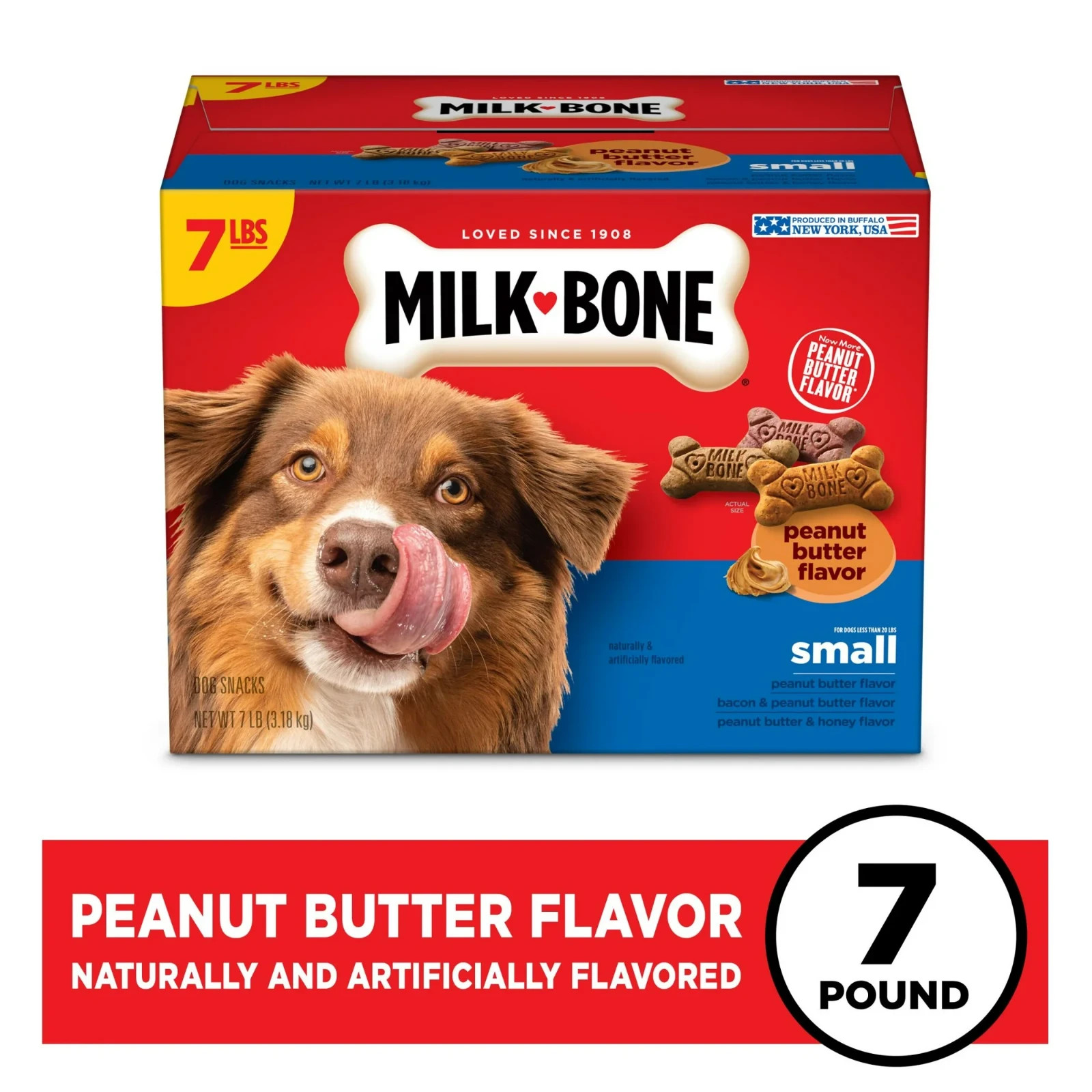 Milk Bone Peanut Butter Flavor Naturally & Artificially Flavored Dog Biscuits, C