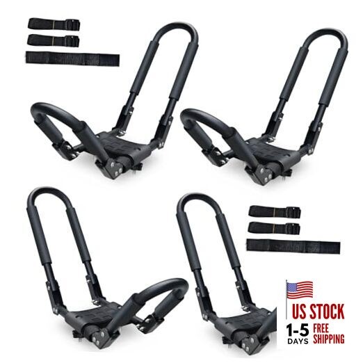  J Bar Folding Kayak Roof Rack for Car SUV Truck Heavy-Duty Kayaks Carriers 