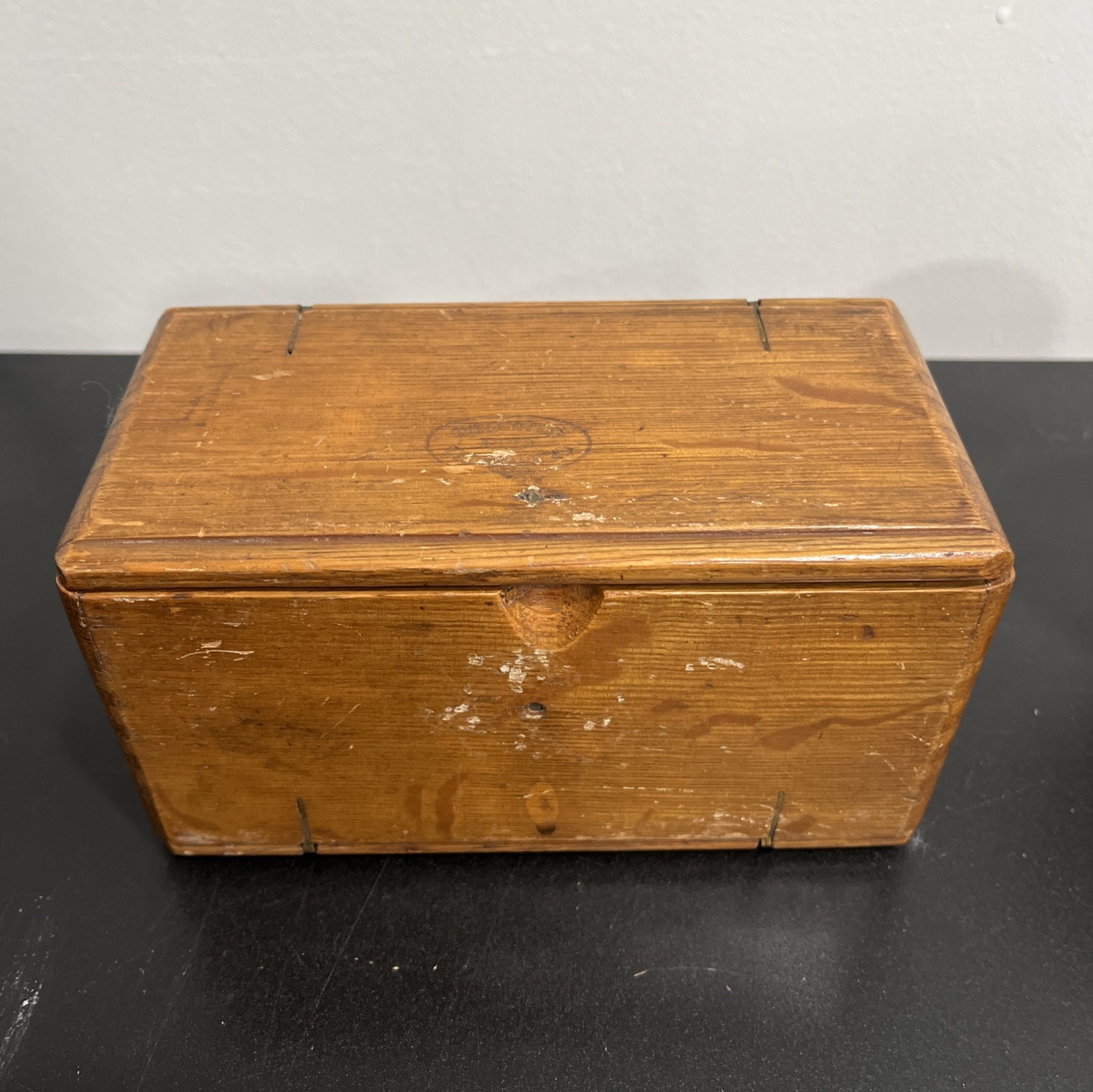 Antique Singer Sewing machine Oak Puzzle Box w/ Attachments