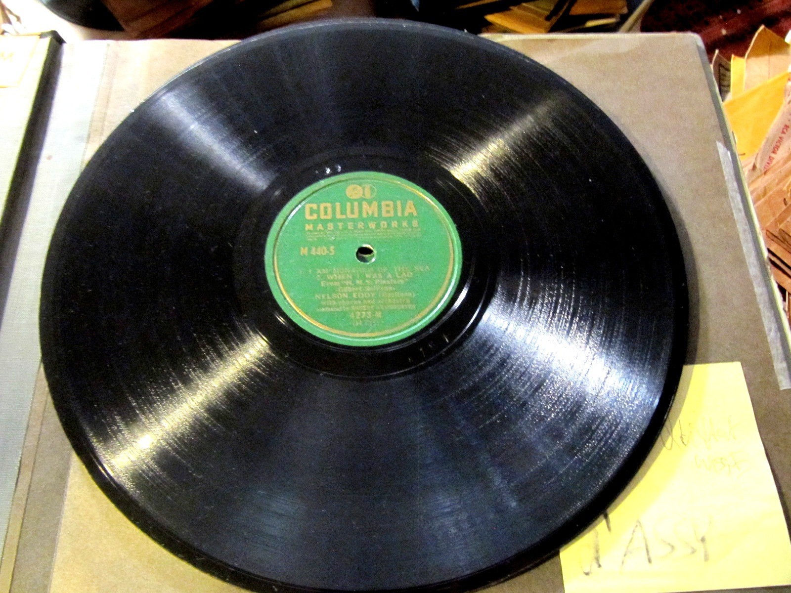 1941 GILBERT& SULLIVAN PATTER SONGS 5/6 Nelson Eddy Pirates of Penzance COLUMBIA