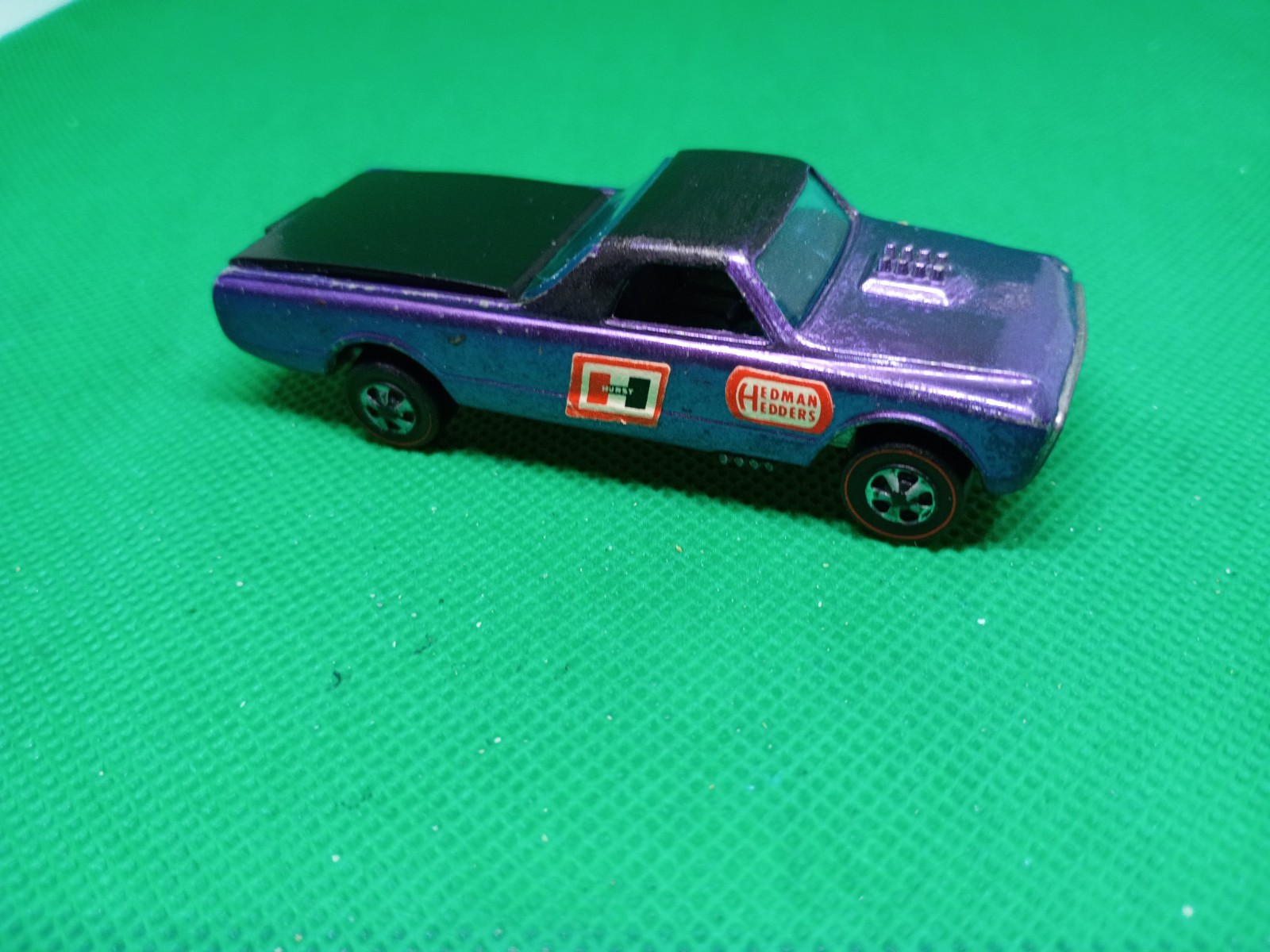 Vintage Hot Wheels Redline Custom Fleetside "Purple" with painted tail