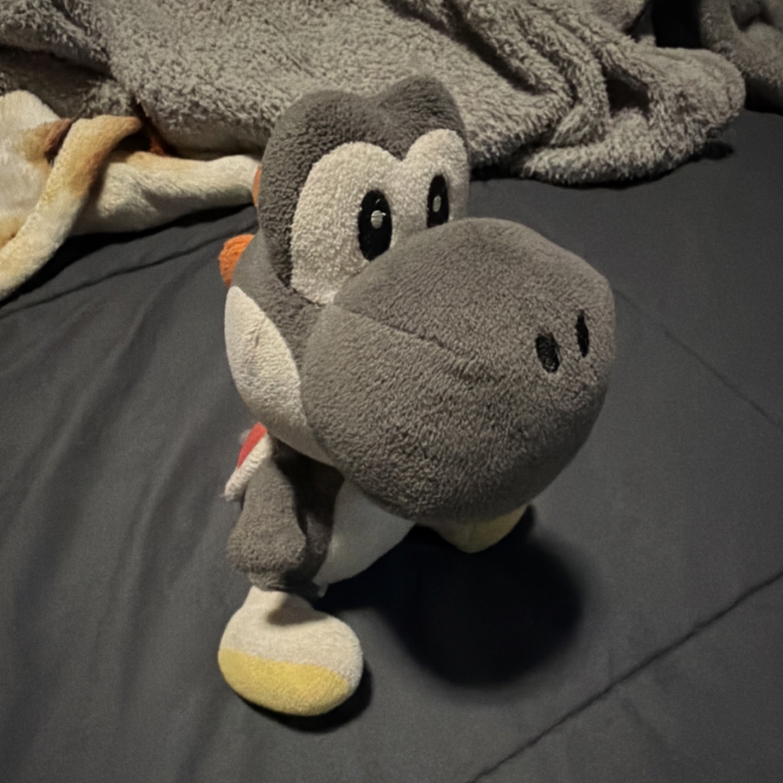 Authentic Nintendo Black Yoshi Plush Doll 2015 