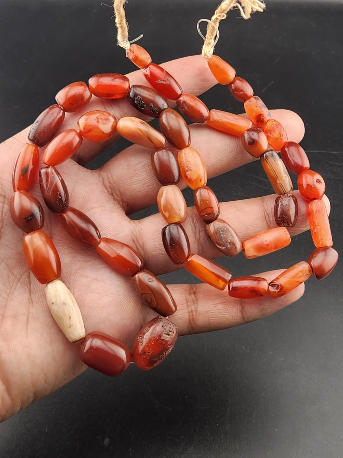 Vintage Himalayan Tibetan Old Carnelian Agate Beads Beautiful Rare beads