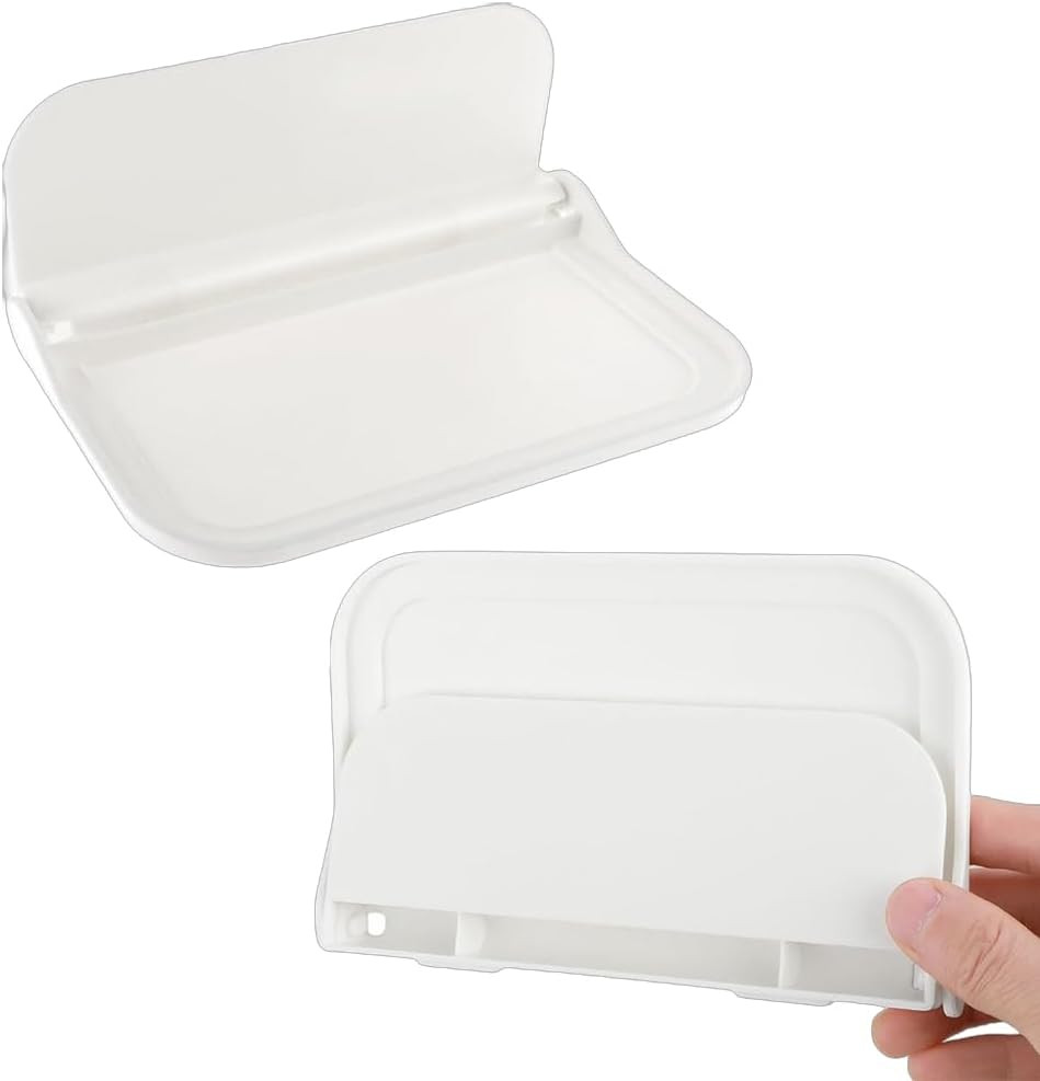 Foldable Wall Storage Holder,Rack Wall Shelf Plastic Floating Shelf Stick on Wal