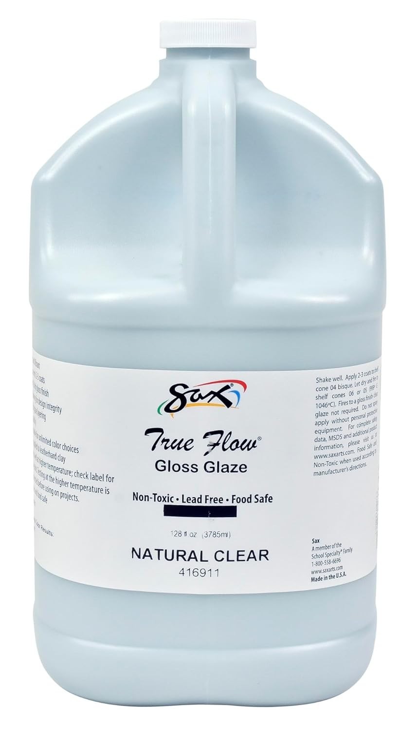 Sax True Flow Gloss Glaze Natural Clear Gallon Transparent - 416911 *NEW IN BOX*
