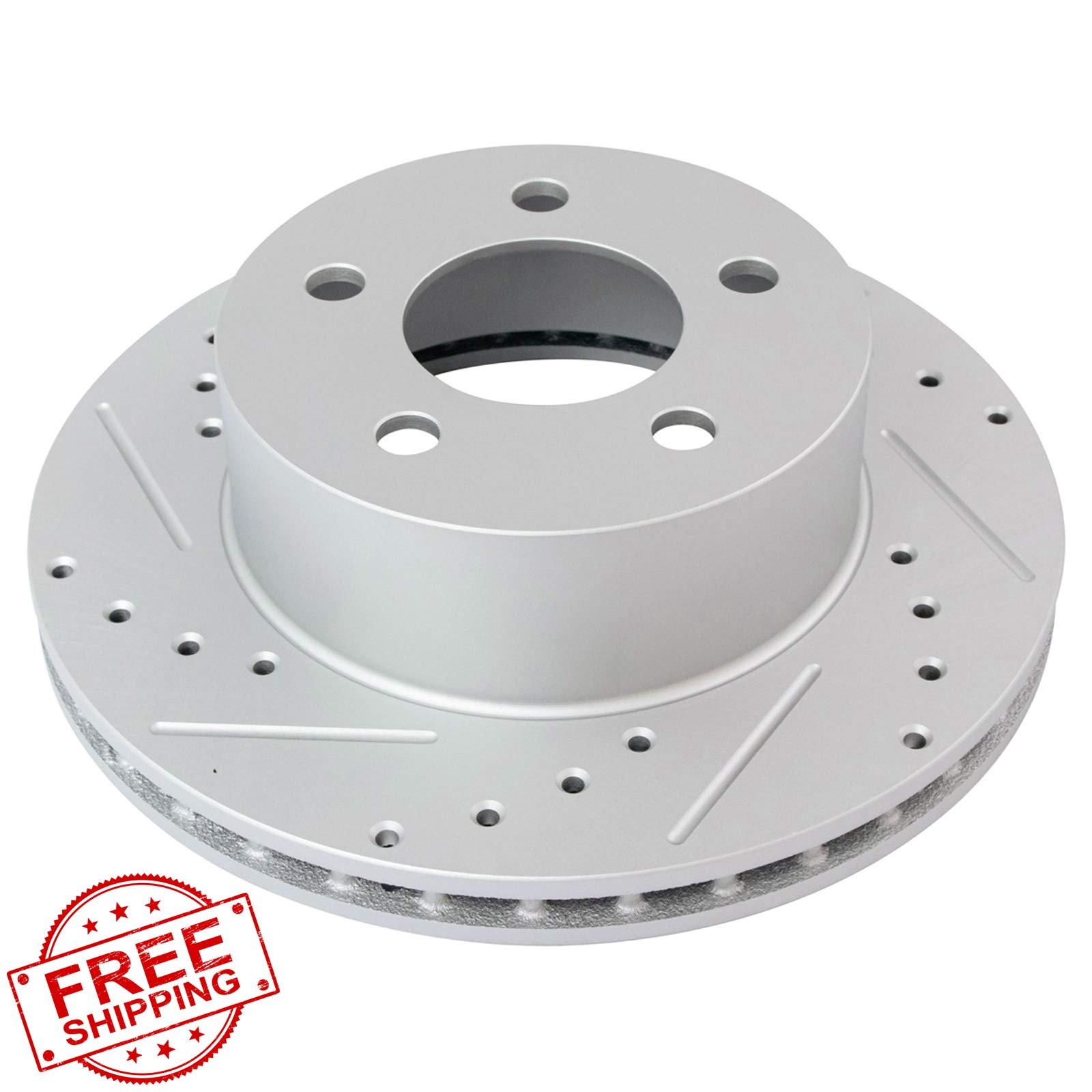 TRQ Jeep Cherokee 90-99 Wrangler 90-99 Front Brake Rotors Set