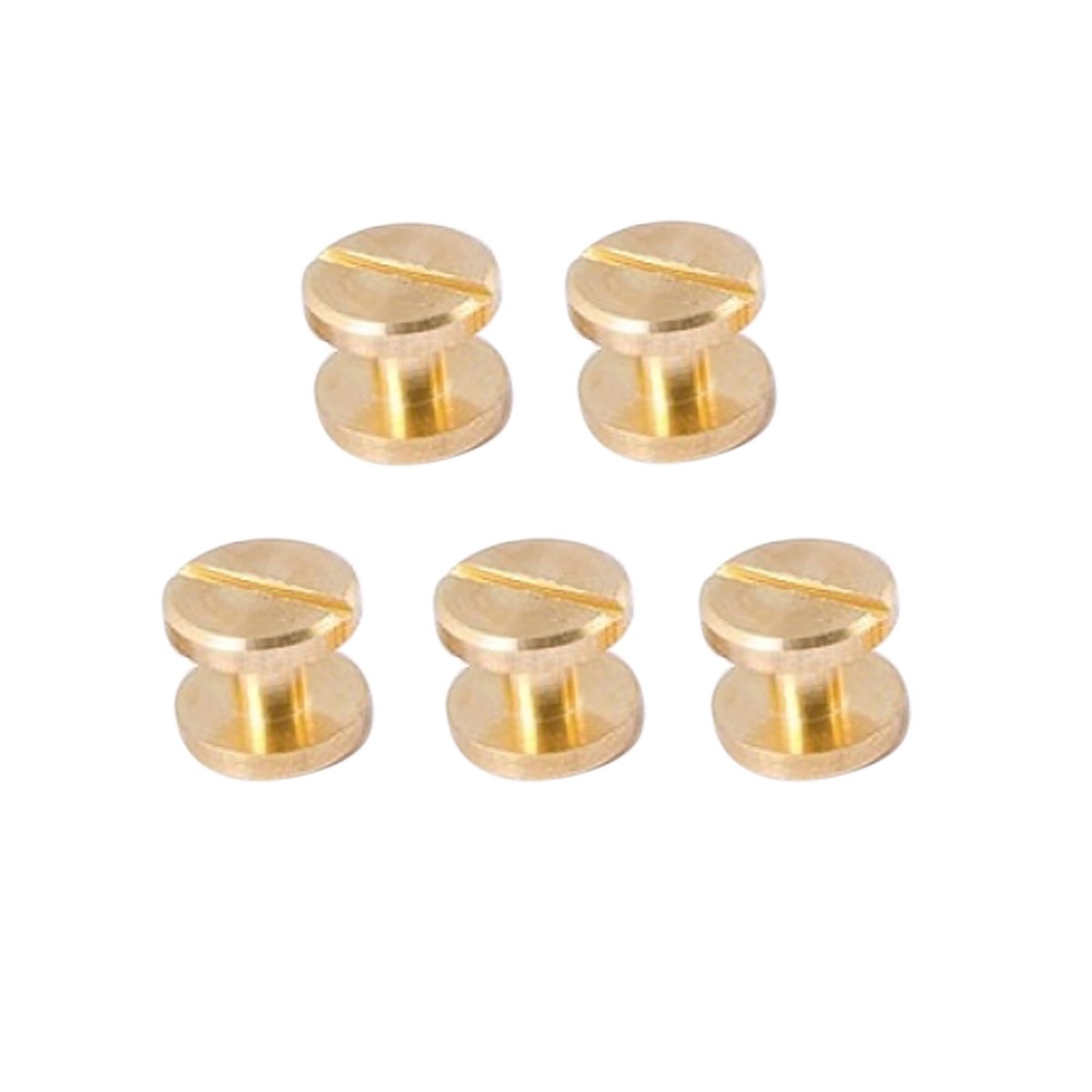 5/10Pcs Height 8mm Leather Craft Chicago Nail Brass Solid Rivets Stud Head D