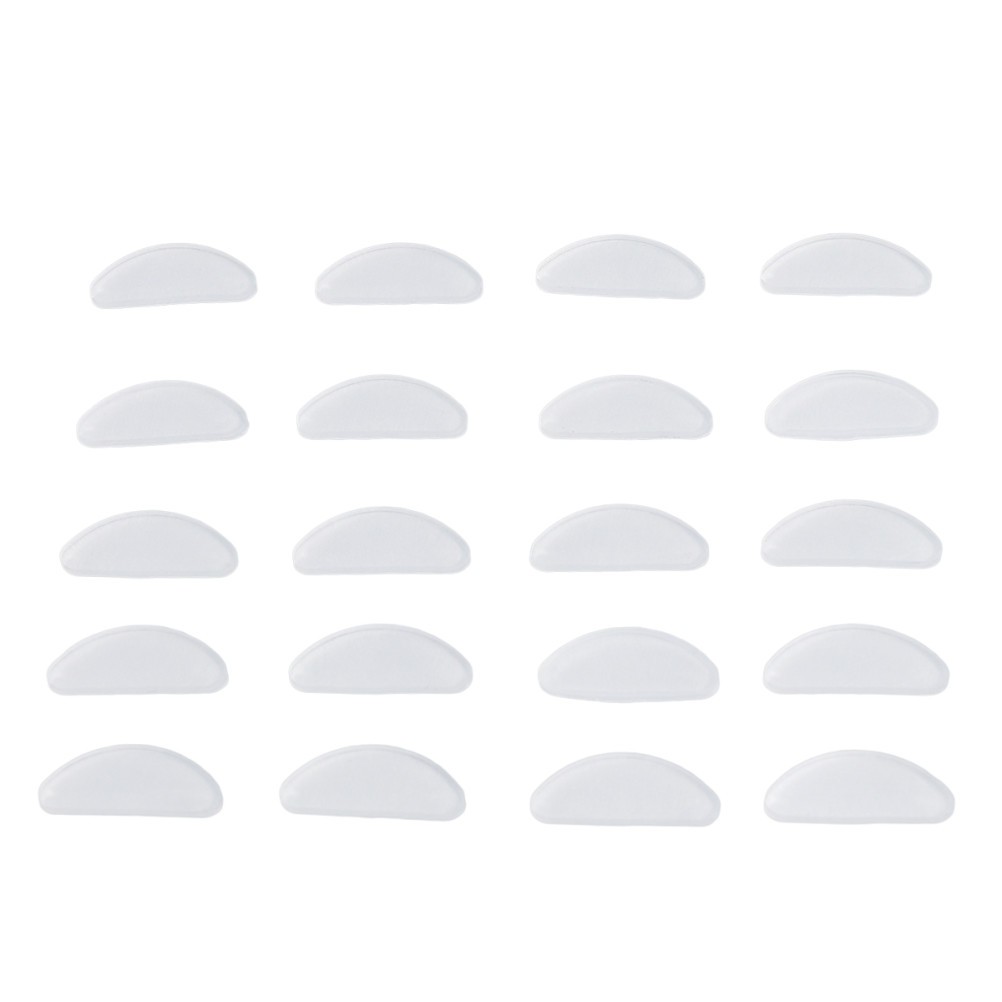 10 Pairs White Silicone Nose Pads for Glasses Anti Eyeglasses Cushion