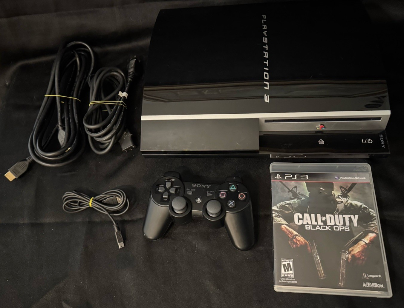 Sony PlayStation 3 PS3 Fat CECHL01 Console 1 Controller & 1 Game COD ALL TESTED