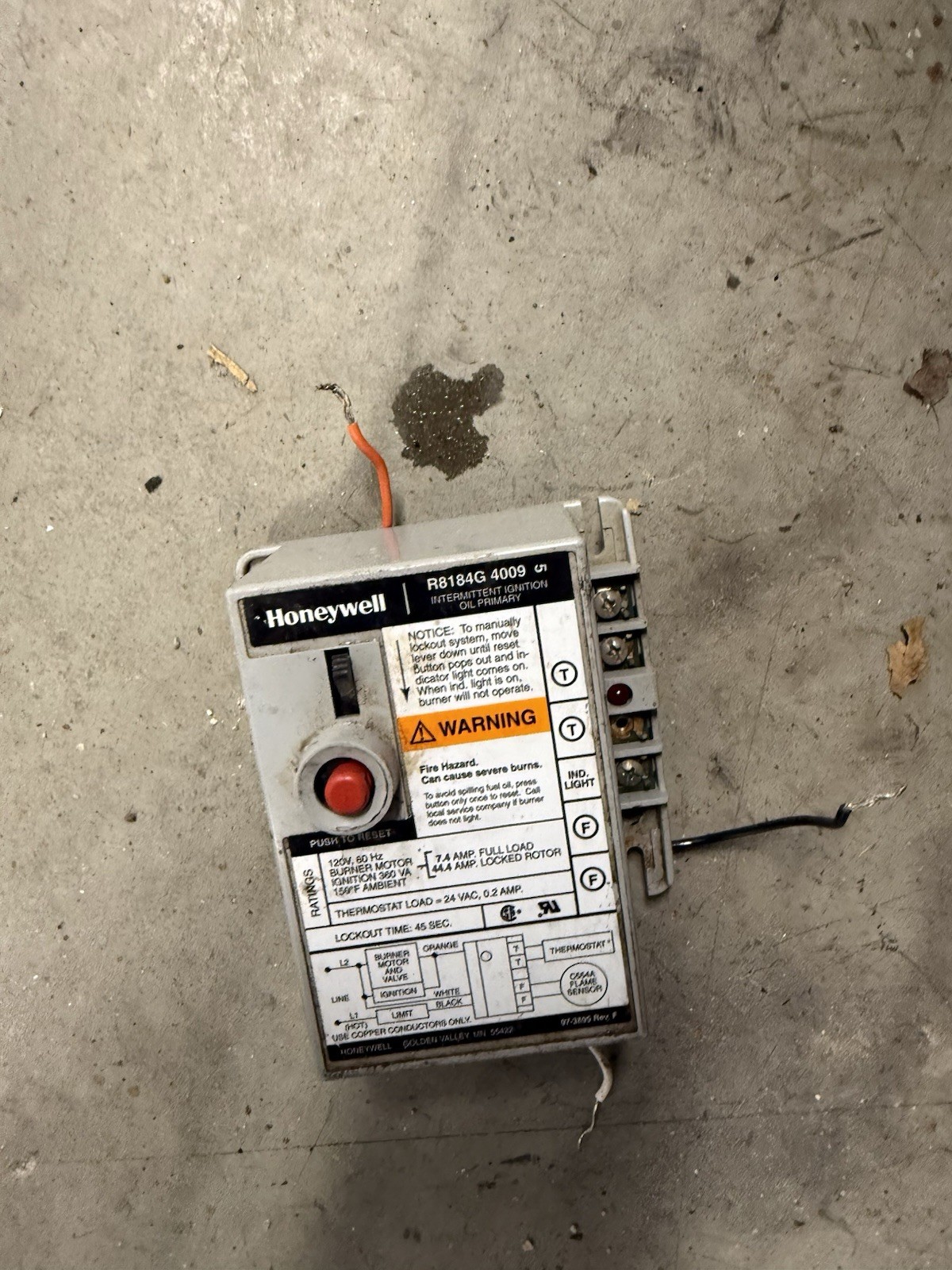 HONEYWELL R8184G 4009