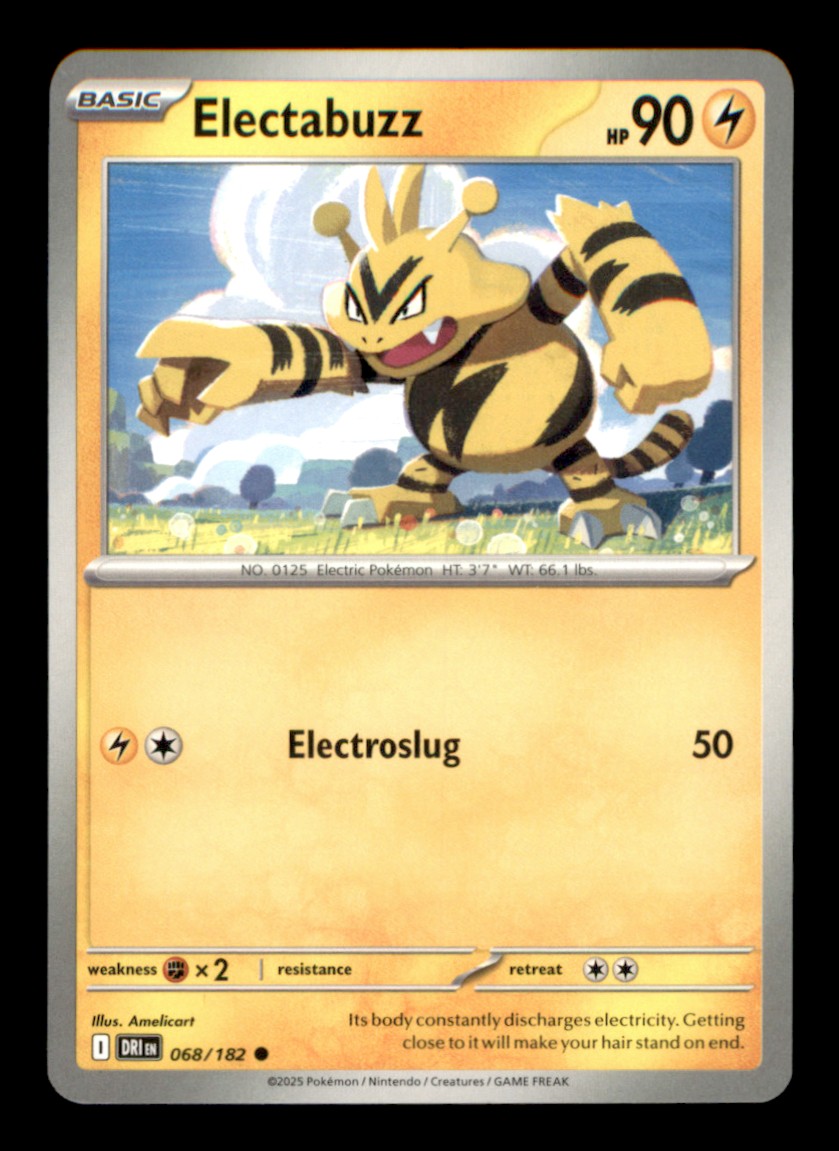 Electabuzz Common SV10: Destined Rivals 068/182 NM Normal Pokemon