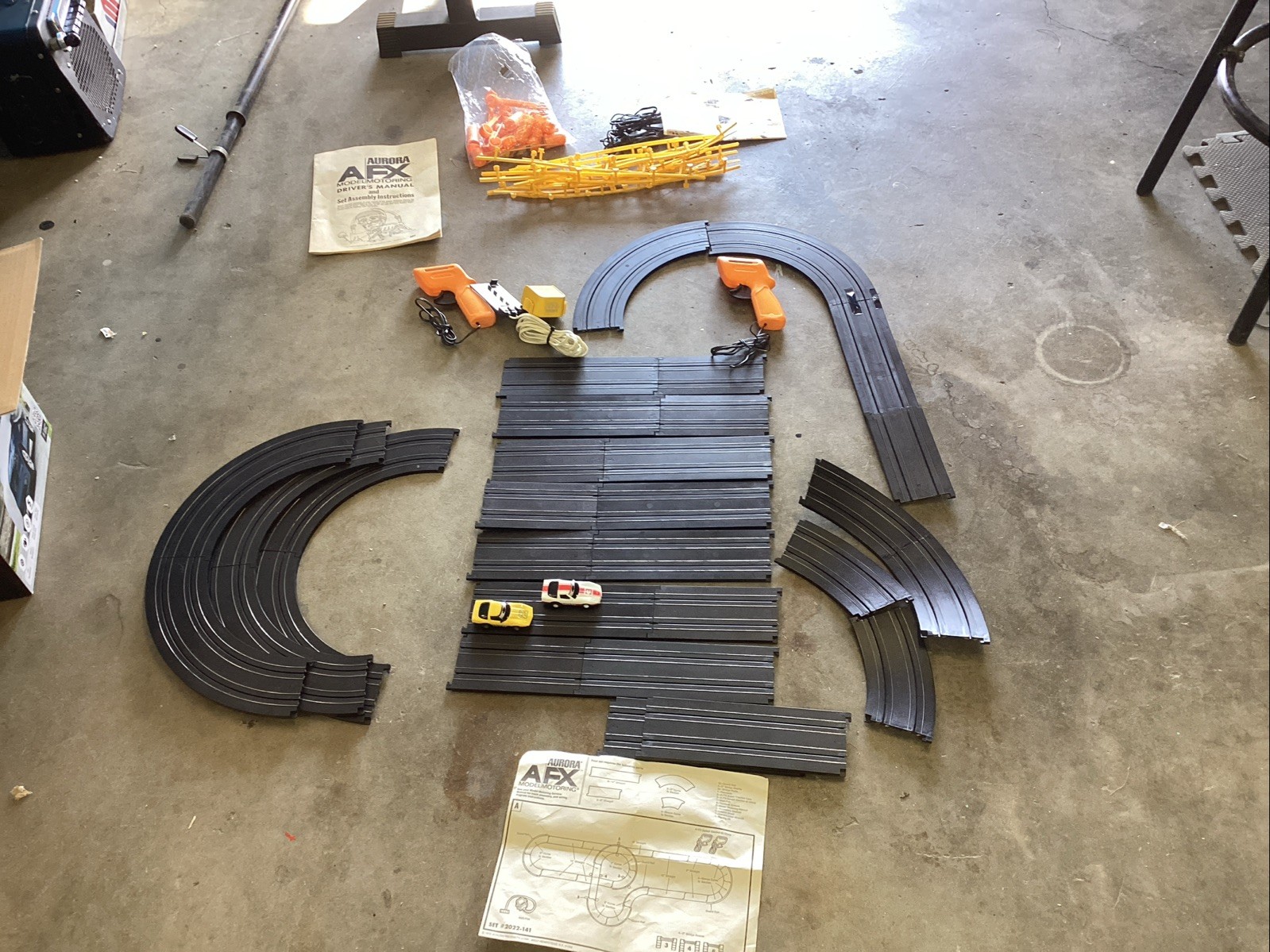 vintage aurora afx slot car set