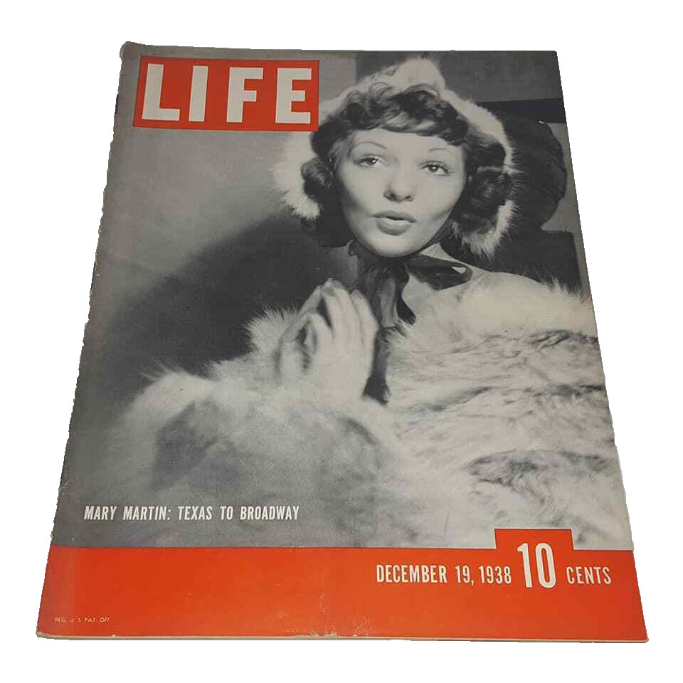 LIFE MAGAZINE Dec 19 1938 Mary Martin Texas To Broadway Camel Complete Ads