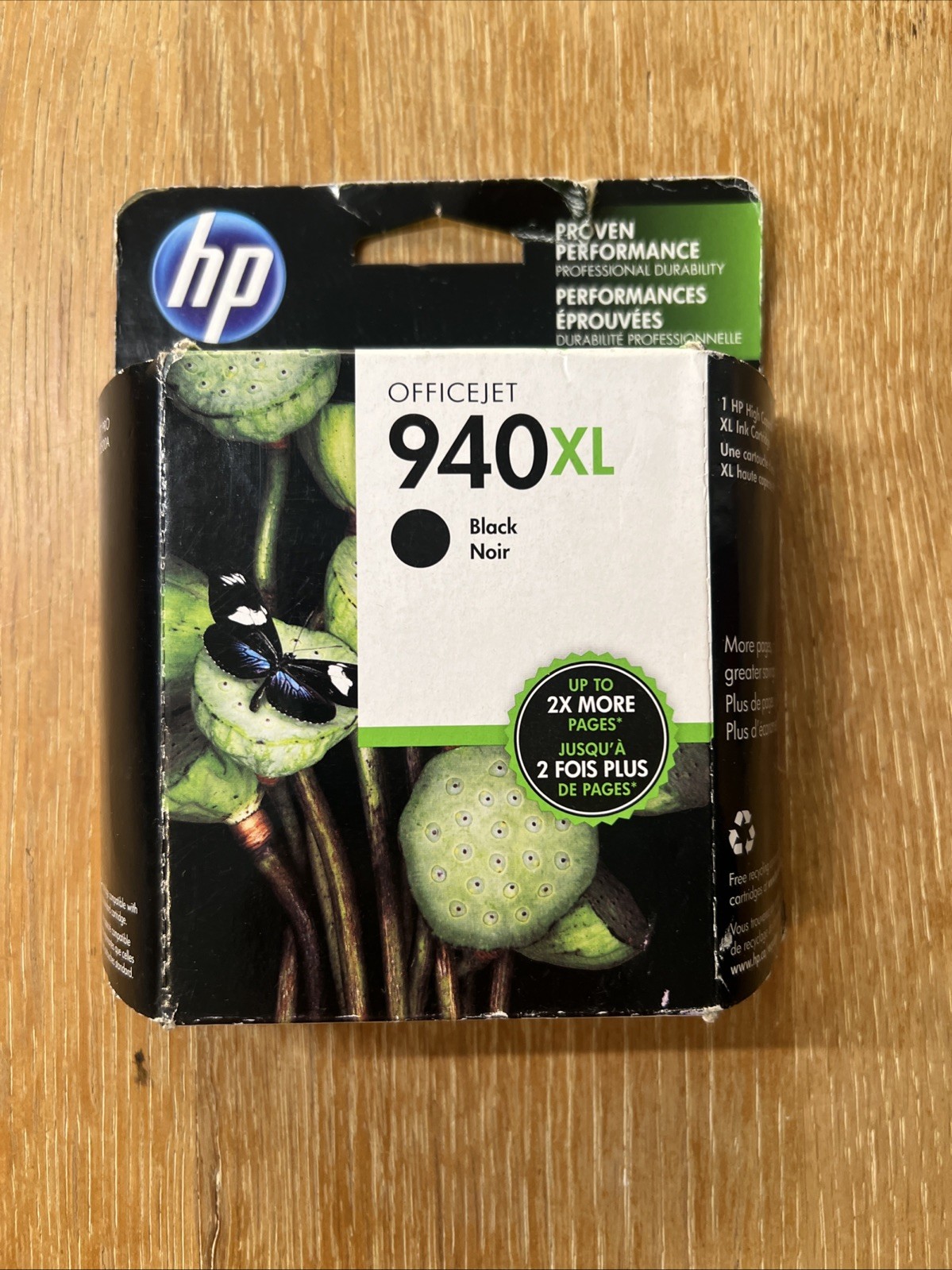 HP 940XL Black Ink Cartridge HIGH-YIELD Genuine New Sealed Exp 2019