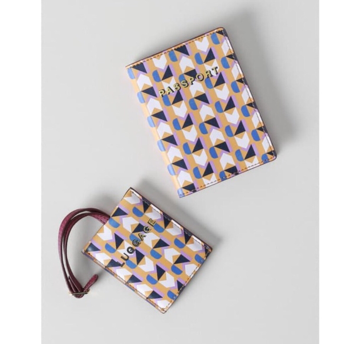 ANTHROPOLOGIE VALERY PASSPORT COVER AND LUGGAGE TAG SET NEW