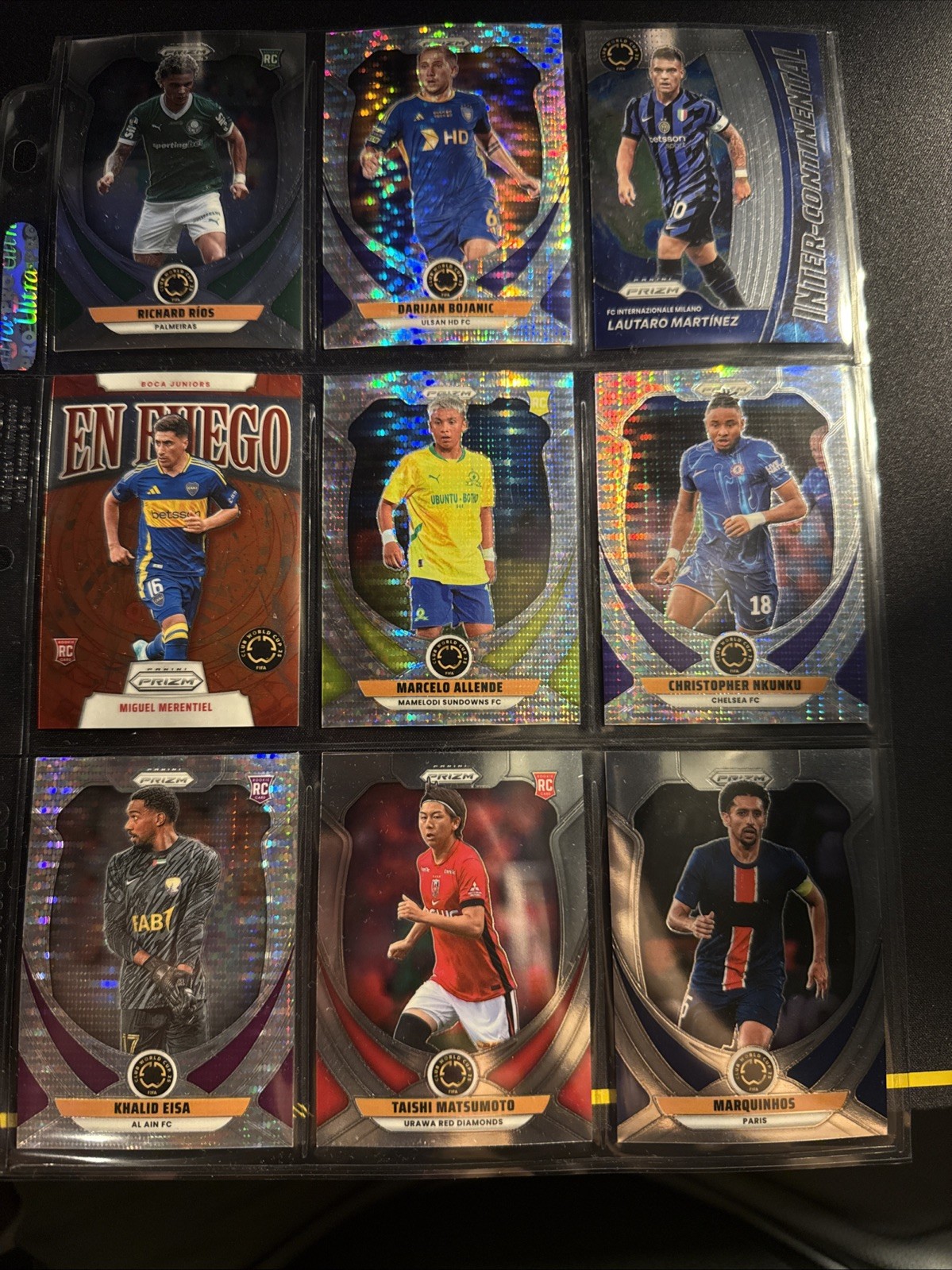 Prizm Club World Cup Binder Page