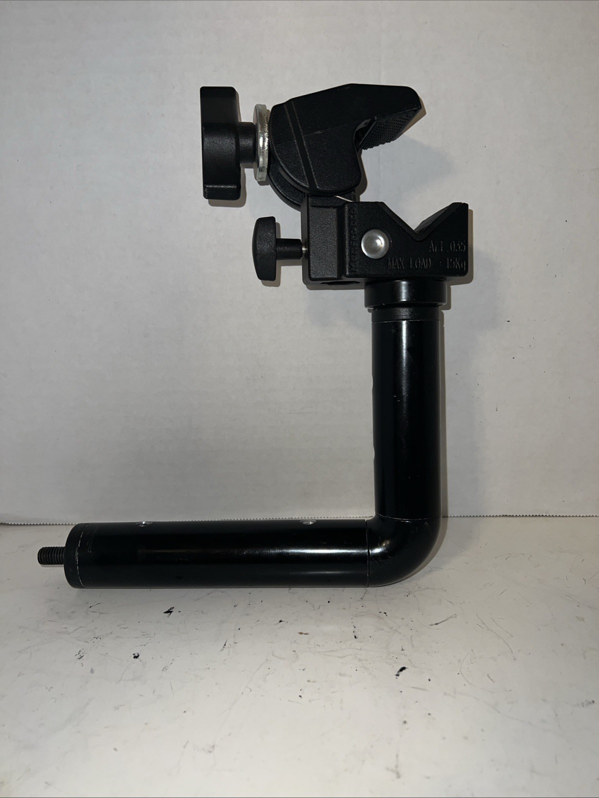 Black Manfrotto Art 035 Pipe Clamp Max Load 15KG/33LB ITALY Removable Arm A