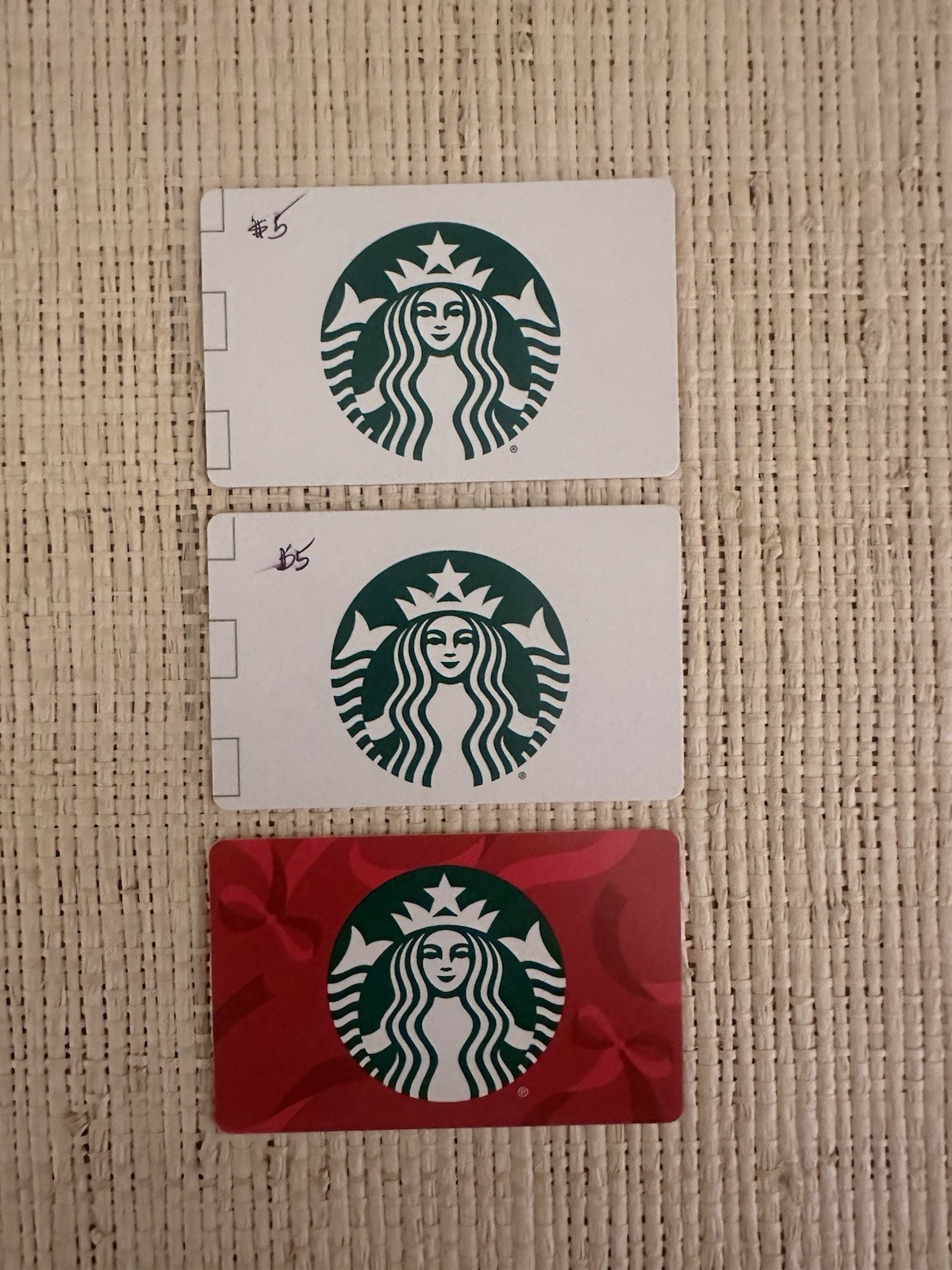 Lot Of 3 Starbucks Gift Cards Total $20.00 Value For $19.00 FREE SHIPPING