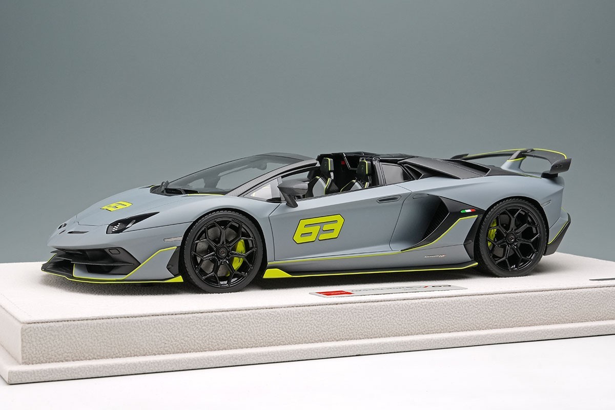 Make Up EIDOLON EML030G 1/18 Lamborghini Aventador SVJ 63 Roadster 2019 Gray
