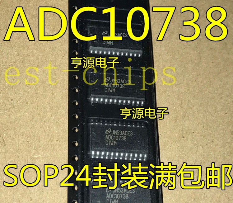 3PCS ADC10738CIWMX/NOPB IC ADC 10BIT 24-SOIC ADC10738 10738 ADC10738C *tn