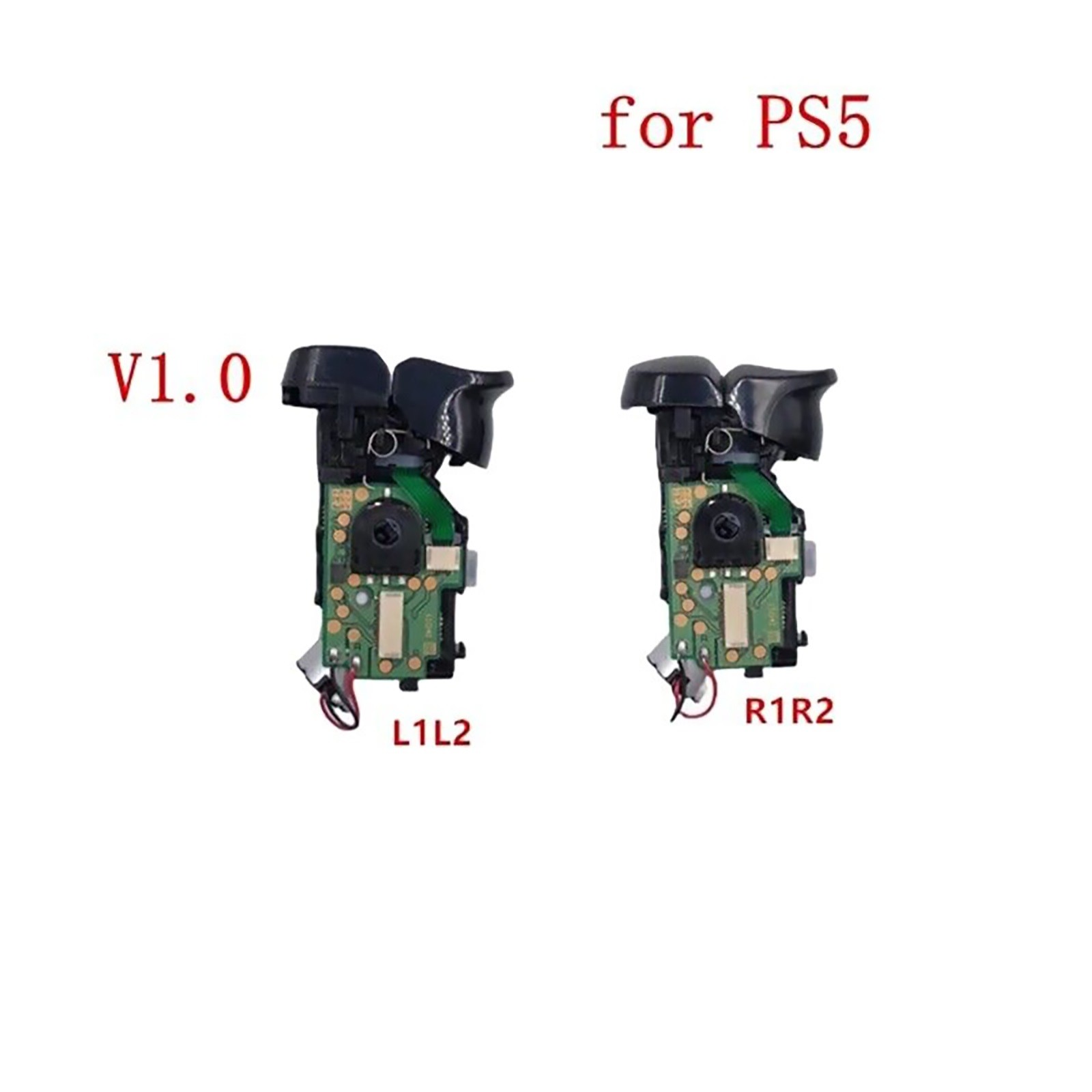 1Pair V1.0 L&R Triggers Buttons Shoulder Assembly For PS5 Controller BDM-010