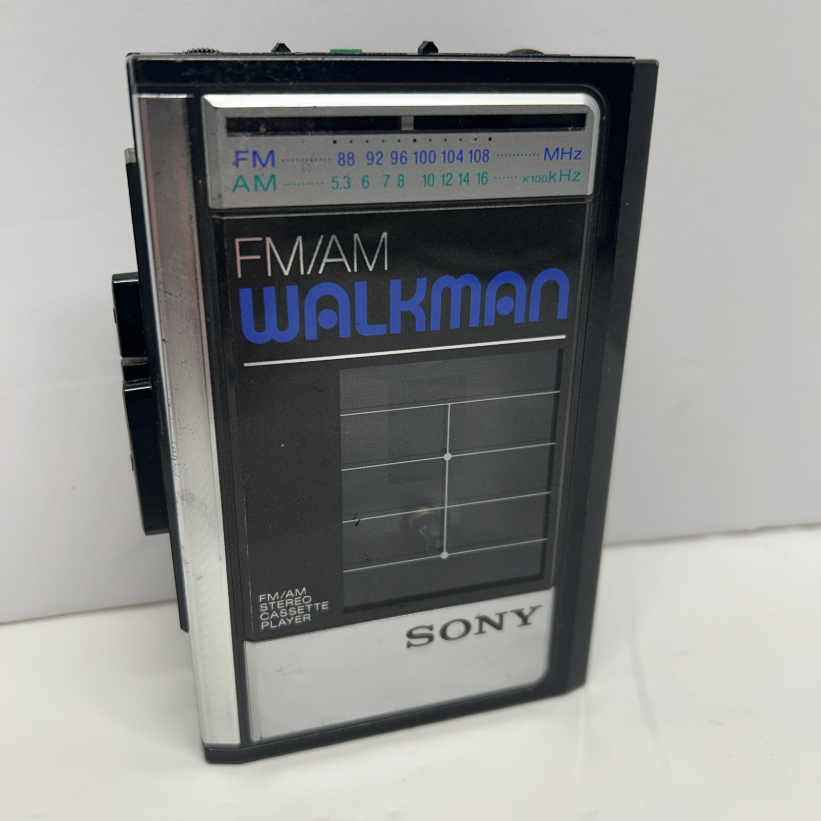 Sony Walkman WM-F41 AM/FM Cassette Player *New Belts* *Cleaned* *Works*