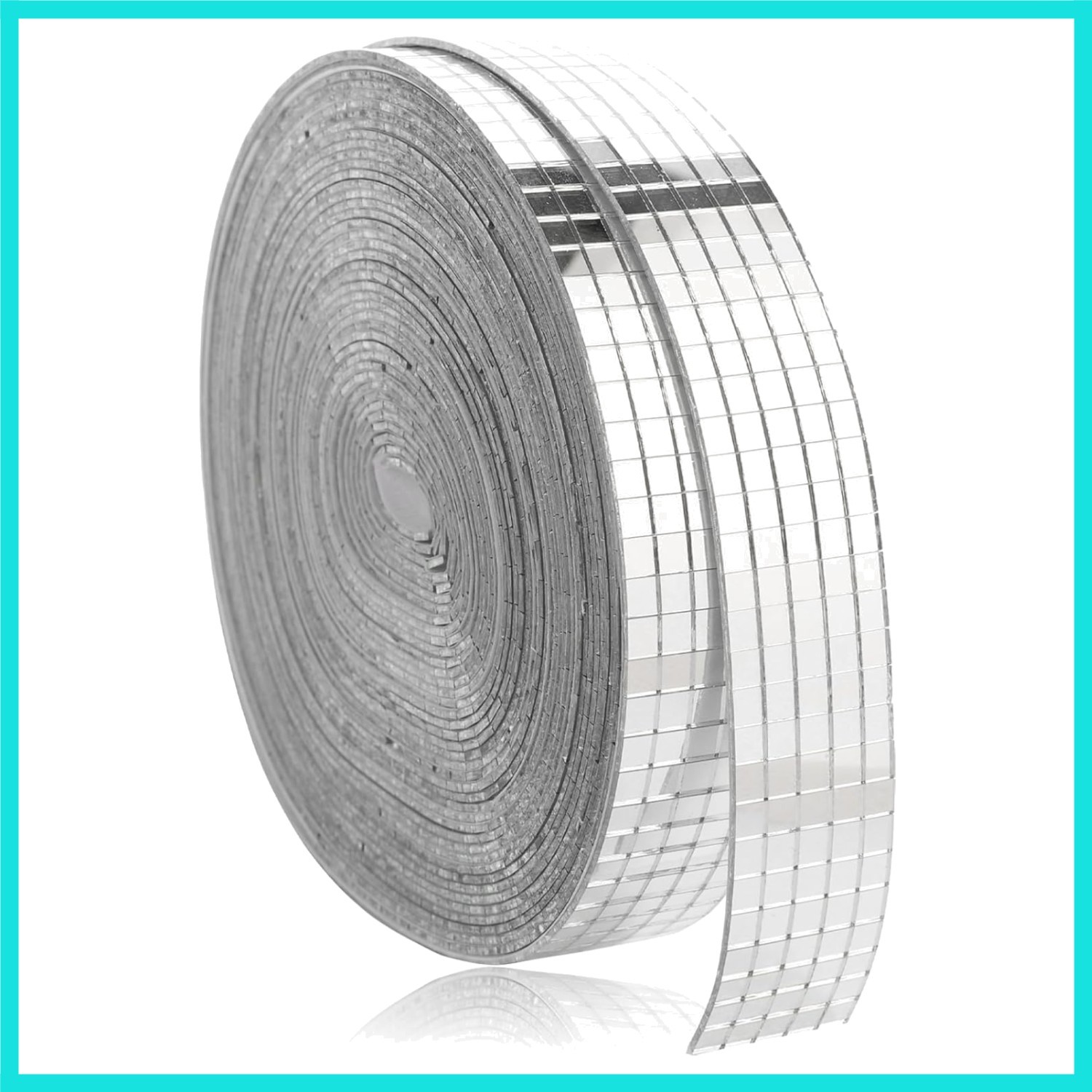 Disco Ball Mirror Tiles Self Adhesive Disco Ball Tapes Stickers Small Square ...