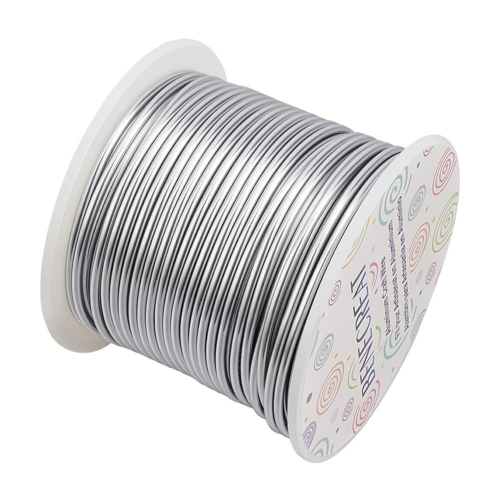  Silver 12 Gauge Aluminum Wire 100FT for Jewelry Beading Craft Work Making