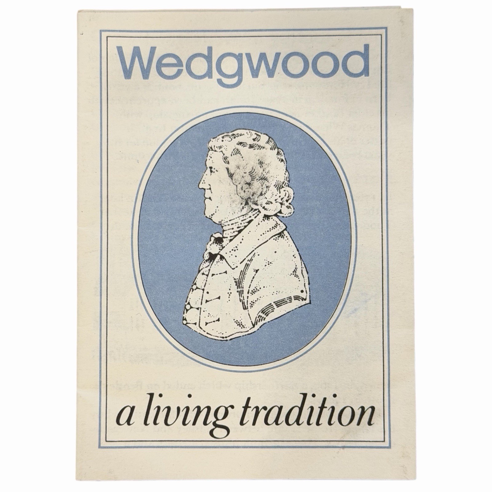 1979 WEDGWOOD A Living Tradition Booklet Pamphlet Ephemera Josiah Fine China