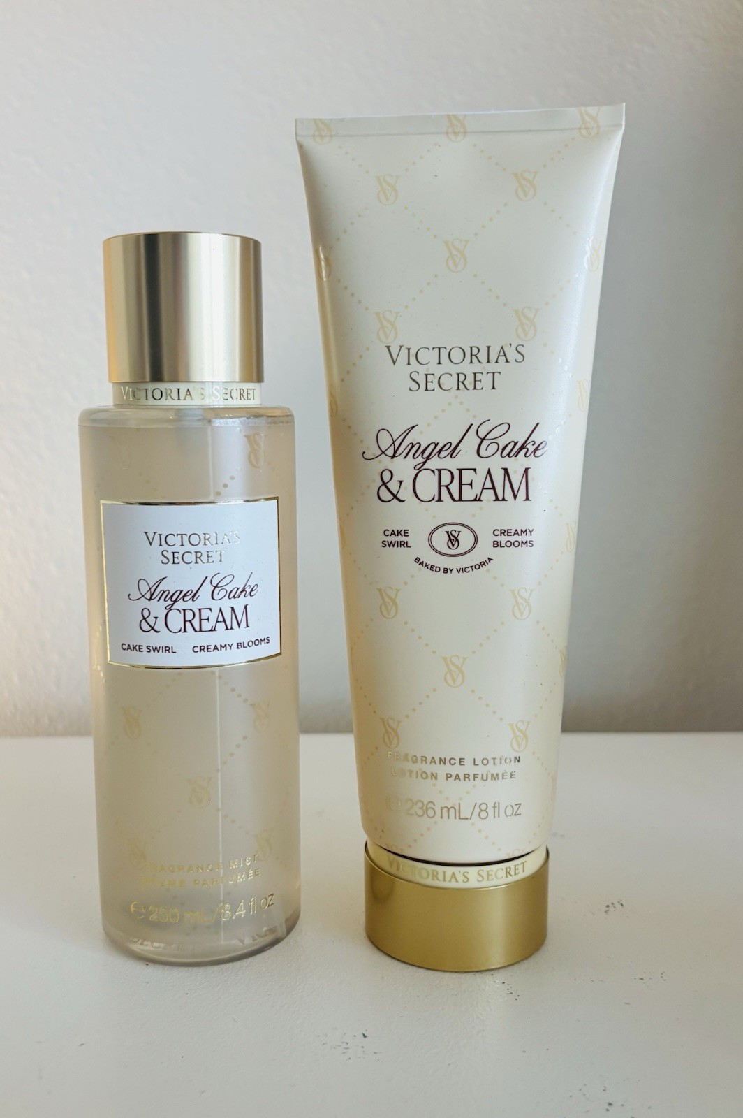 Victoria's Secret Angel Cake & Cream Mist & Lotion Set New