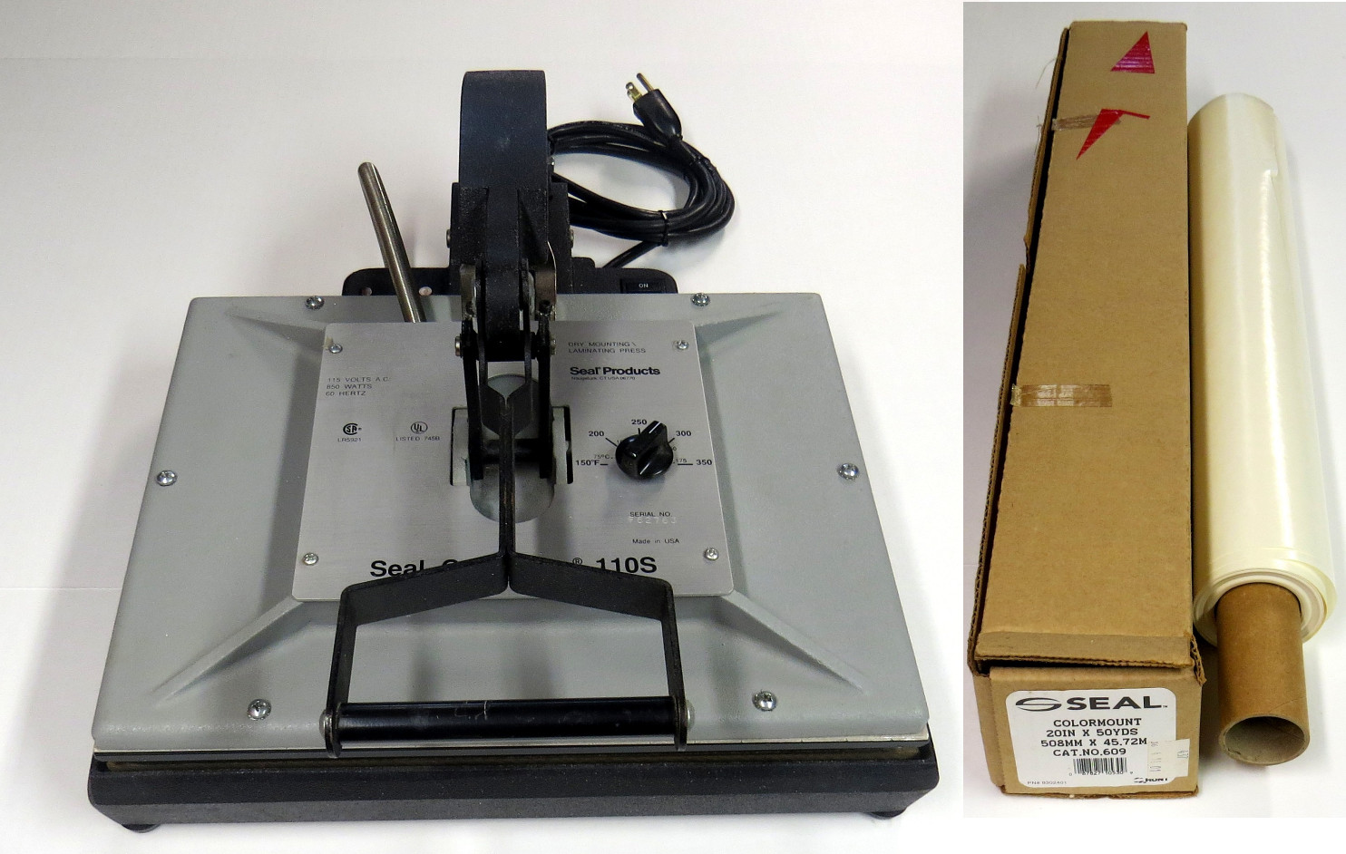 Seal Compress 110S Dry Mounting Laminating Press & Colormount Tissue Paper