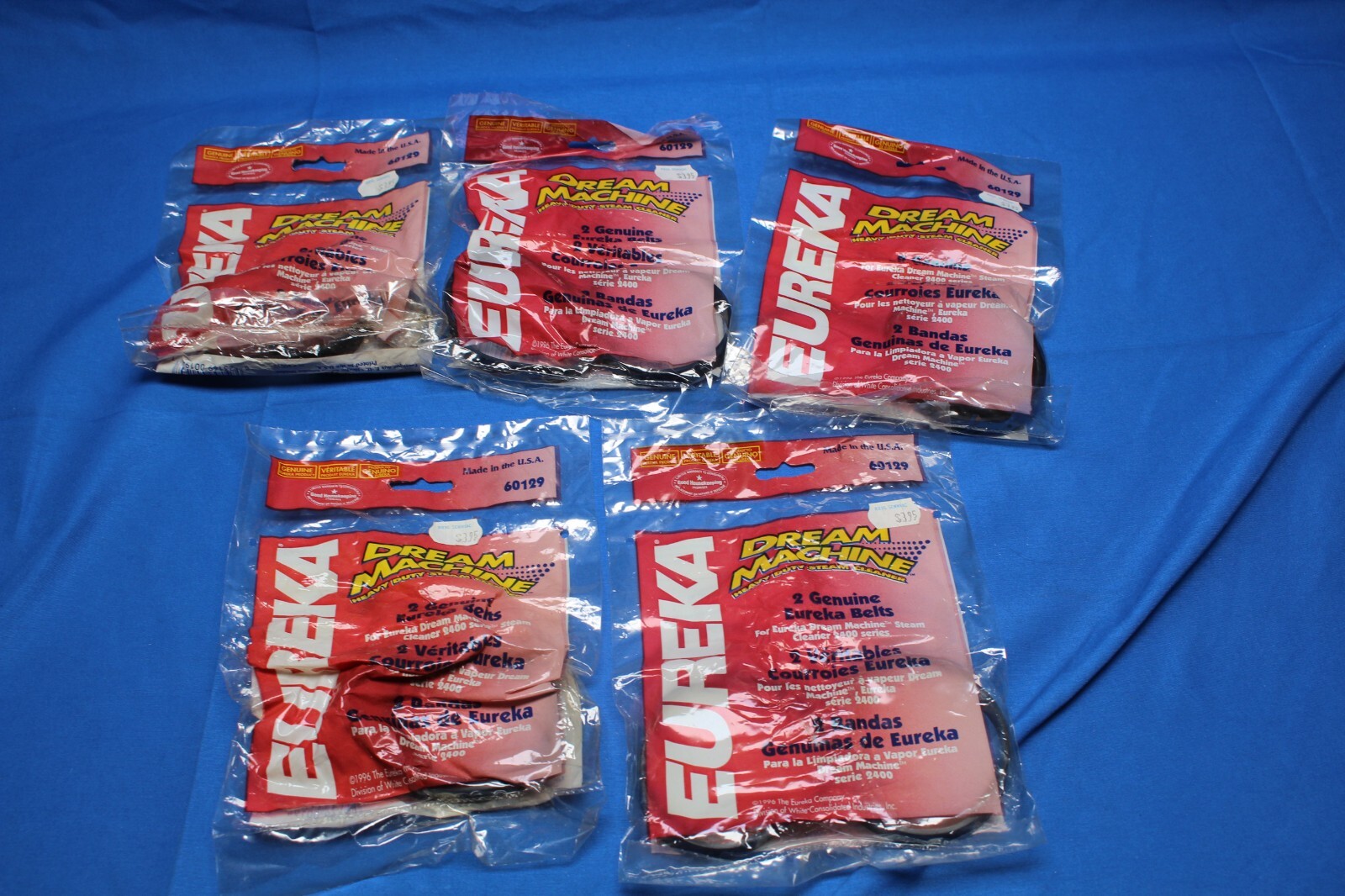 10 BELTS! EUREKA 60129 BELT DREAM MACHINE STEAM CLEANER 2400 SERIES