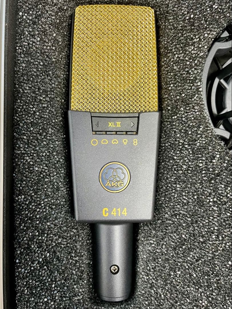 AKG C414 XLII XL2 Studio Recording Condenser Microphone C414XL2 Near Mint