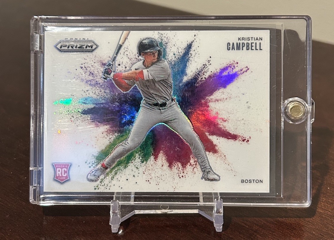 KRISTIAN CAMPBELL 2025 Panini Prizm  (RC) - COLOR BLAST PRIZM CASE HIT SSP🔥🔥