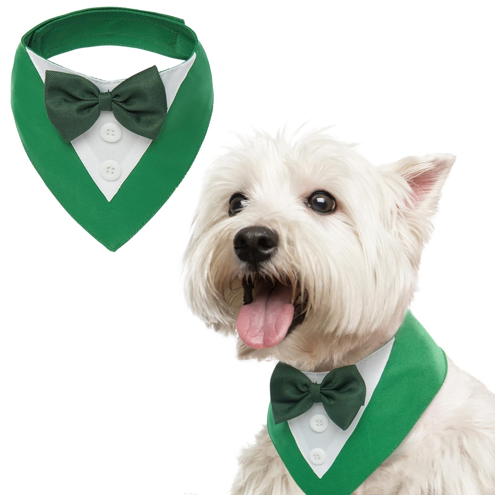 FUAMEY Dog Tuxedo St.Patrick's for Small Dogs,Dog X-Small, Day 
